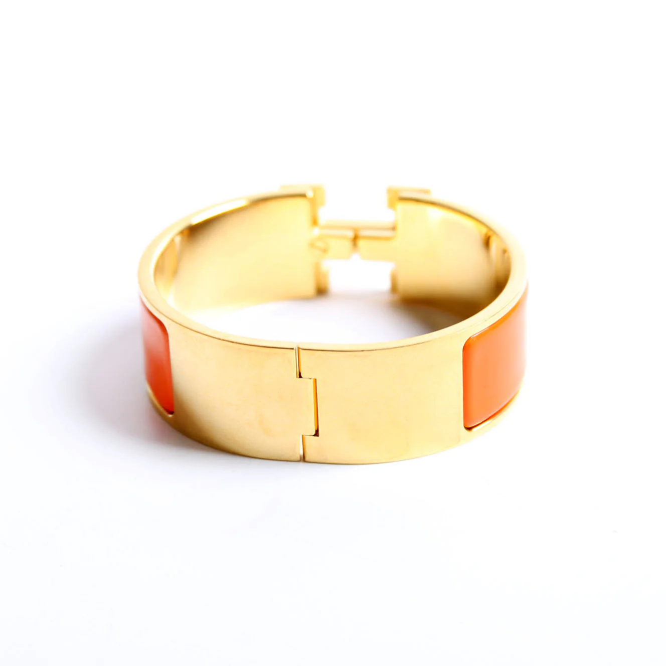 Clic Clac Wide PM Bracelet Gold/Orange - Image 3