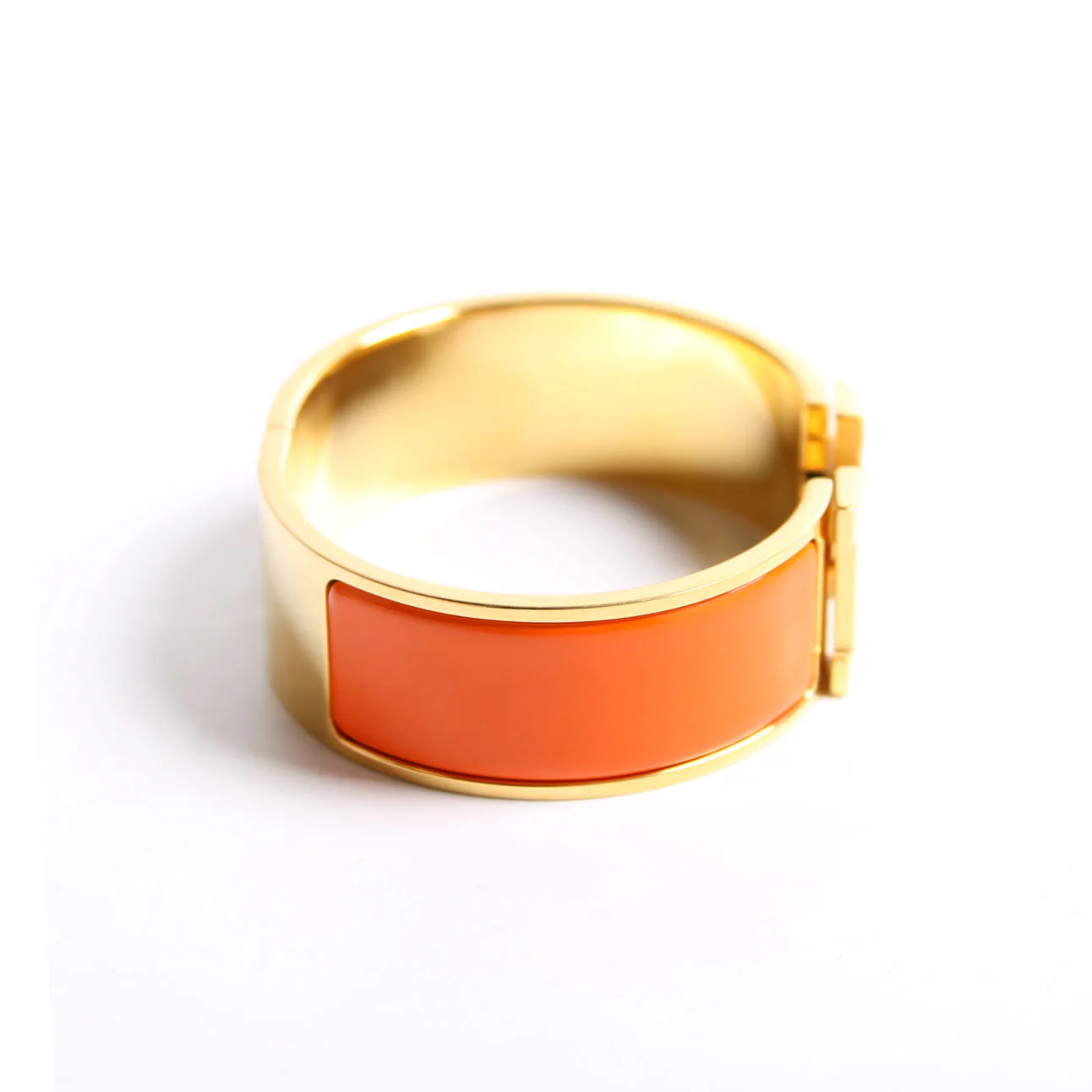 Clic Clac Wide PM Bracelet Gold/Orange - Image 4