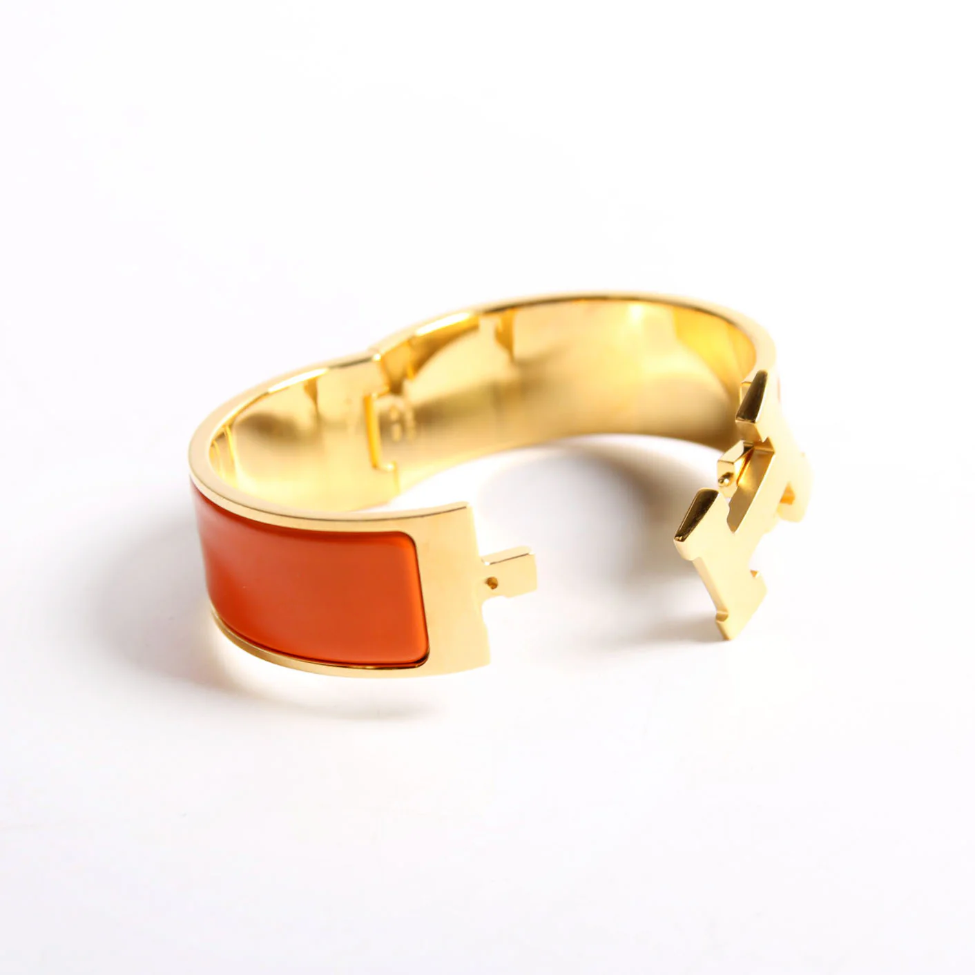 Clic Clac Wide PM Bracelet Gold/Orange - Image 5