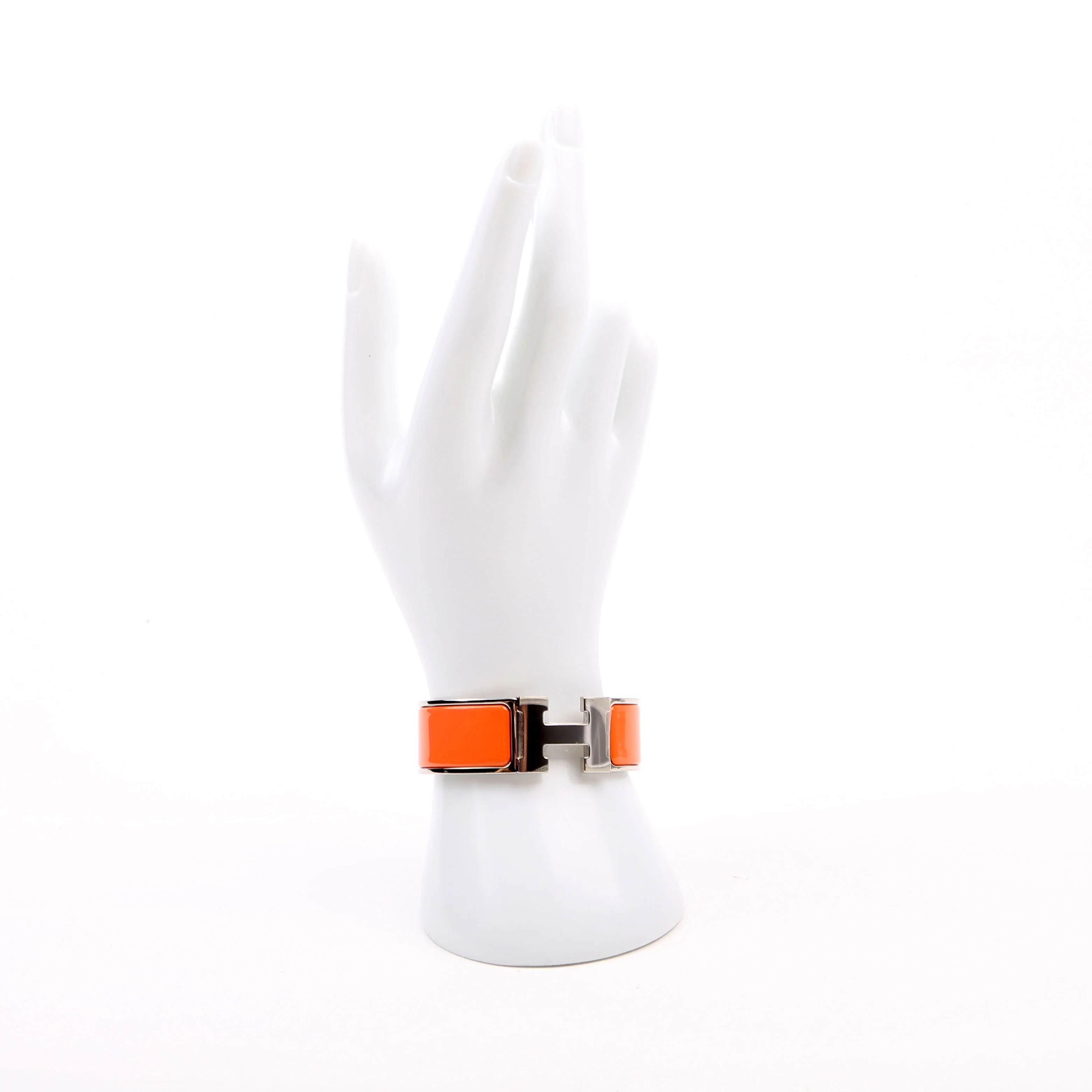 Clic Clac Wide PM Bracelet Silver/Orange - Image 7