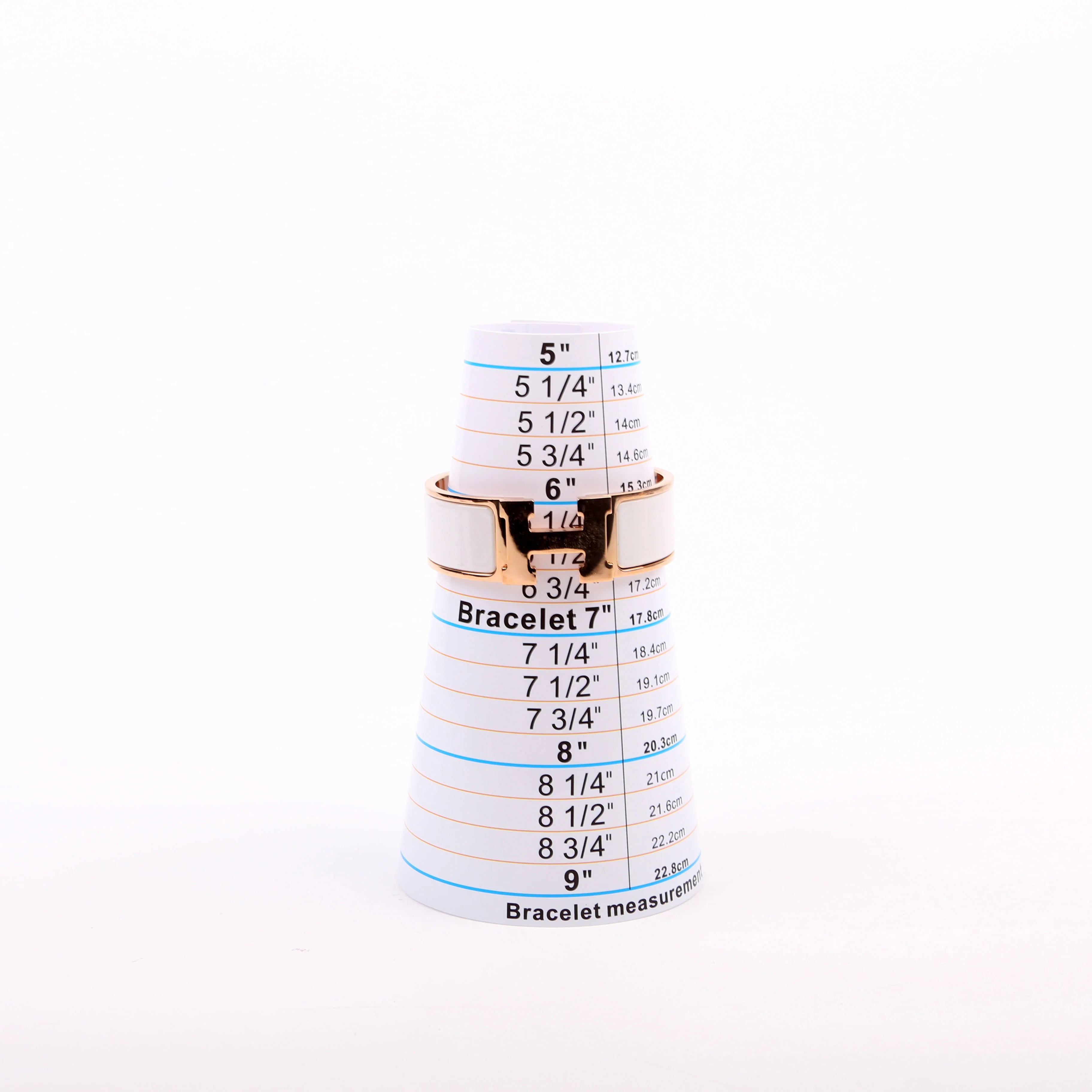 Clic Clac Wide PM Bracelet White/Rose Gold - Image 8