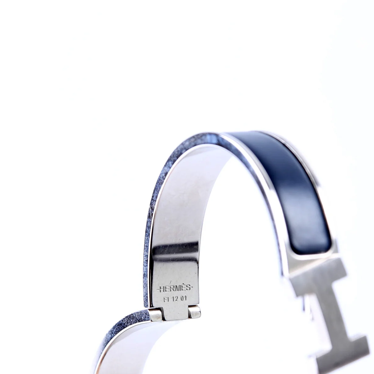 Clic HH Narrow Bracelet Silver/Blue - Image 6