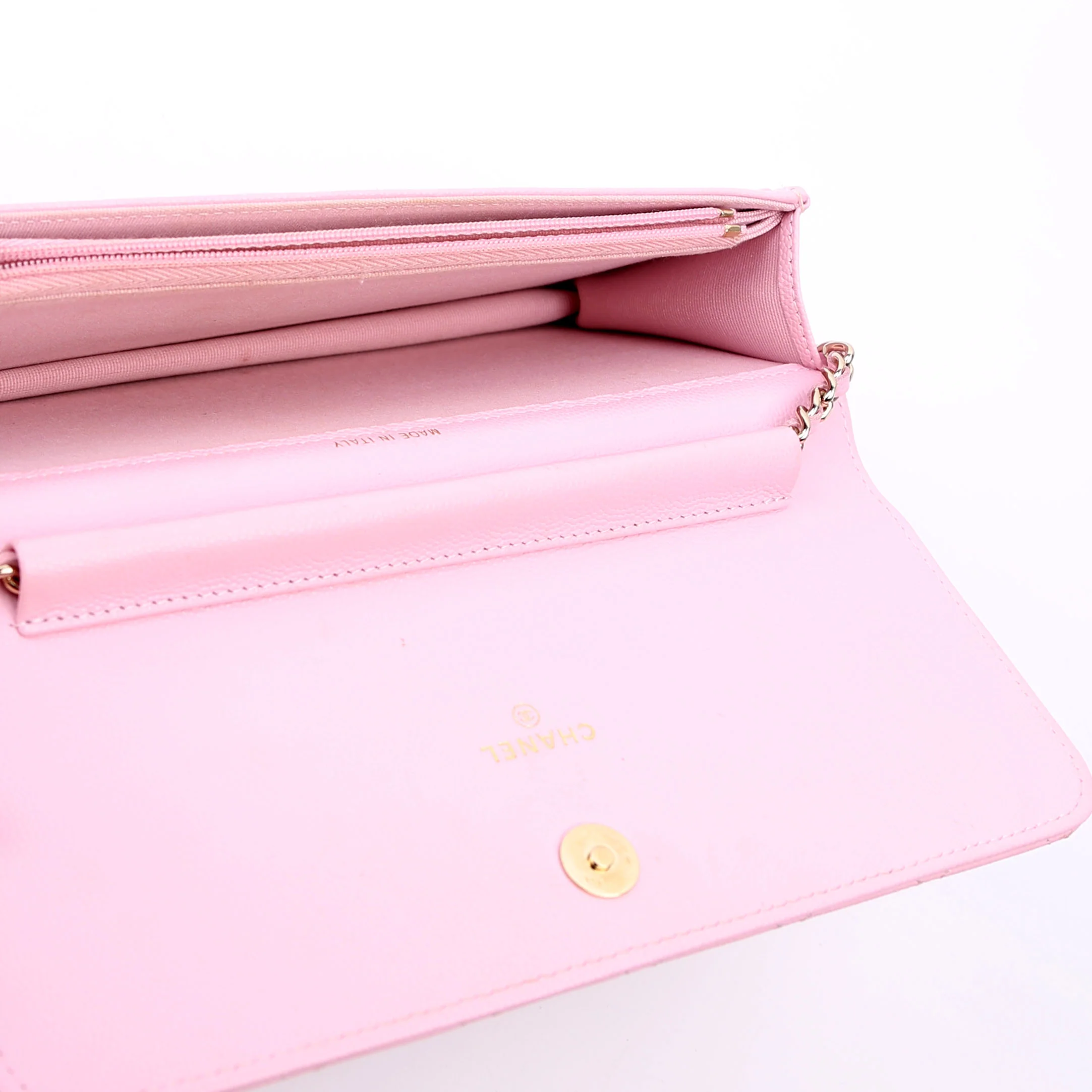 Clutch On Chain East West RFID Pink - Image 12