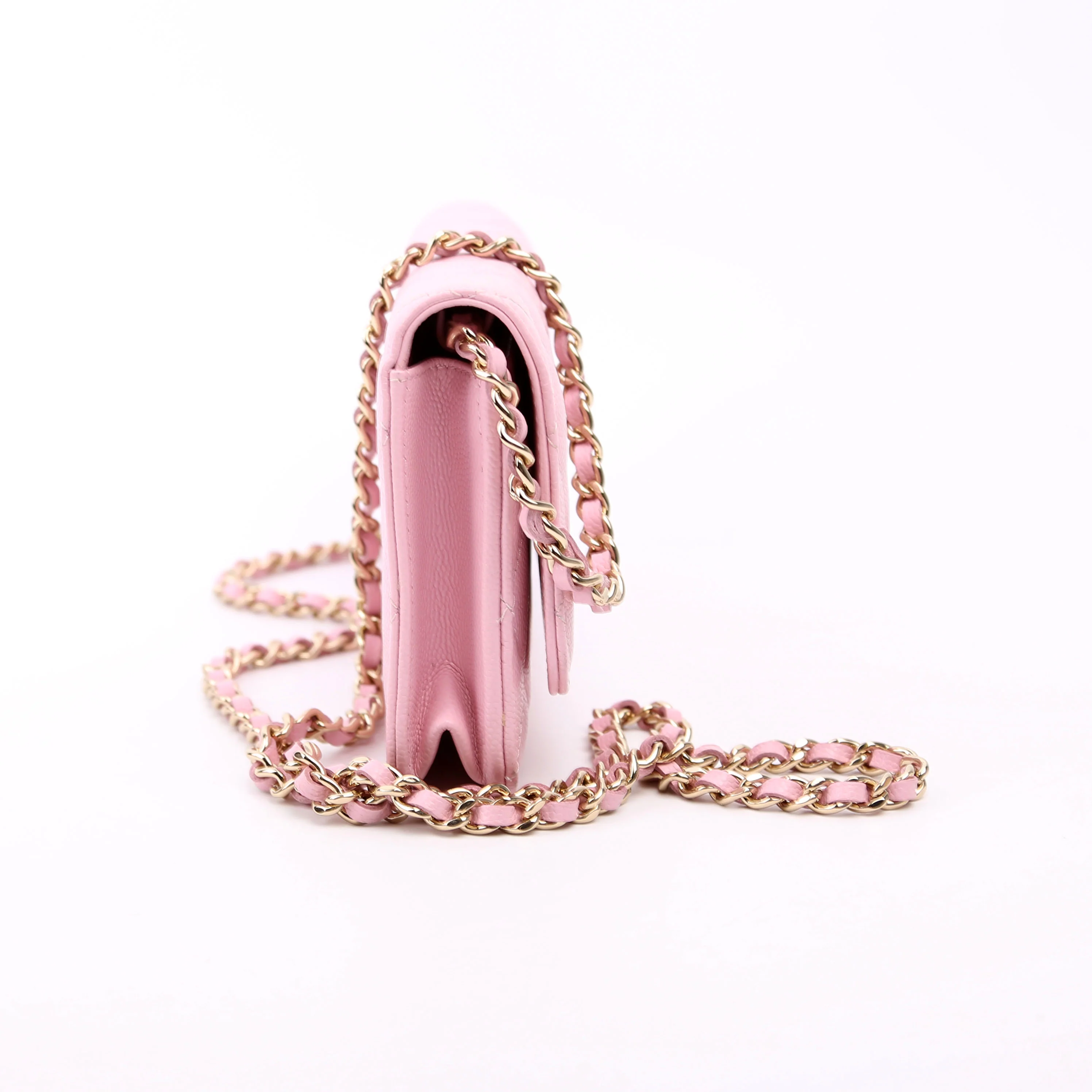 Clutch On Chain East West RFID Pink - Image 3