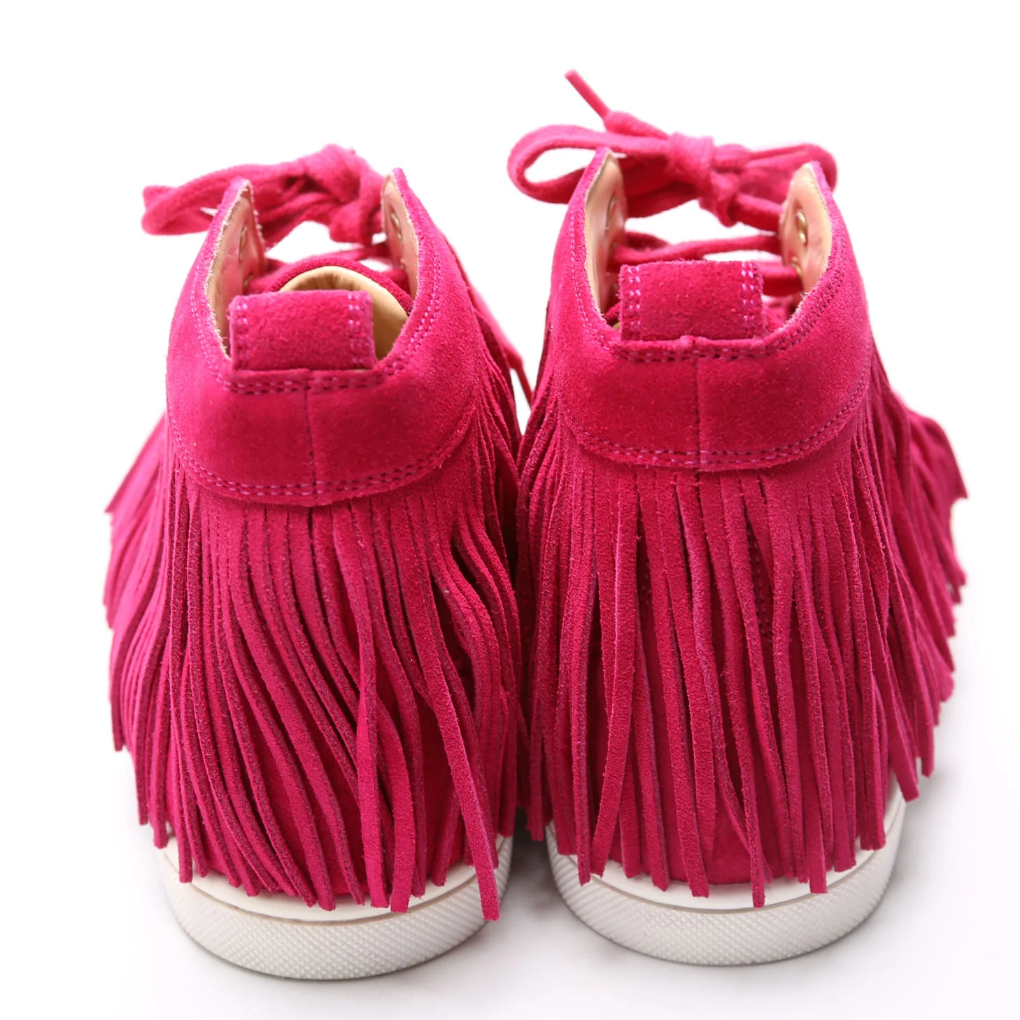 Coachelita Crosta Flat Sneakers Suede Size 36.5 Pink - Image 4