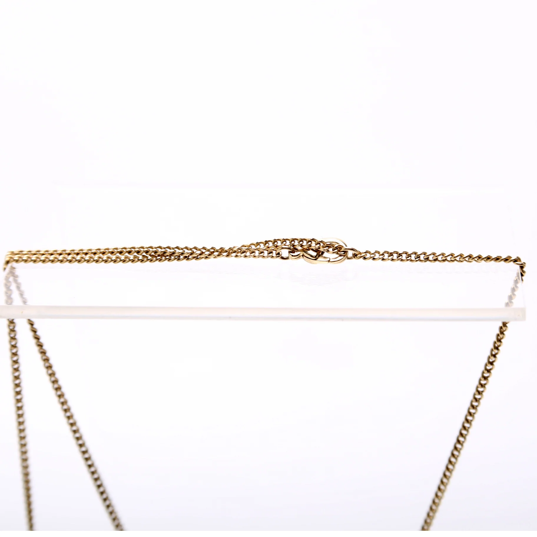 Coco Camelia Necklace Gold/Teal - Image 3