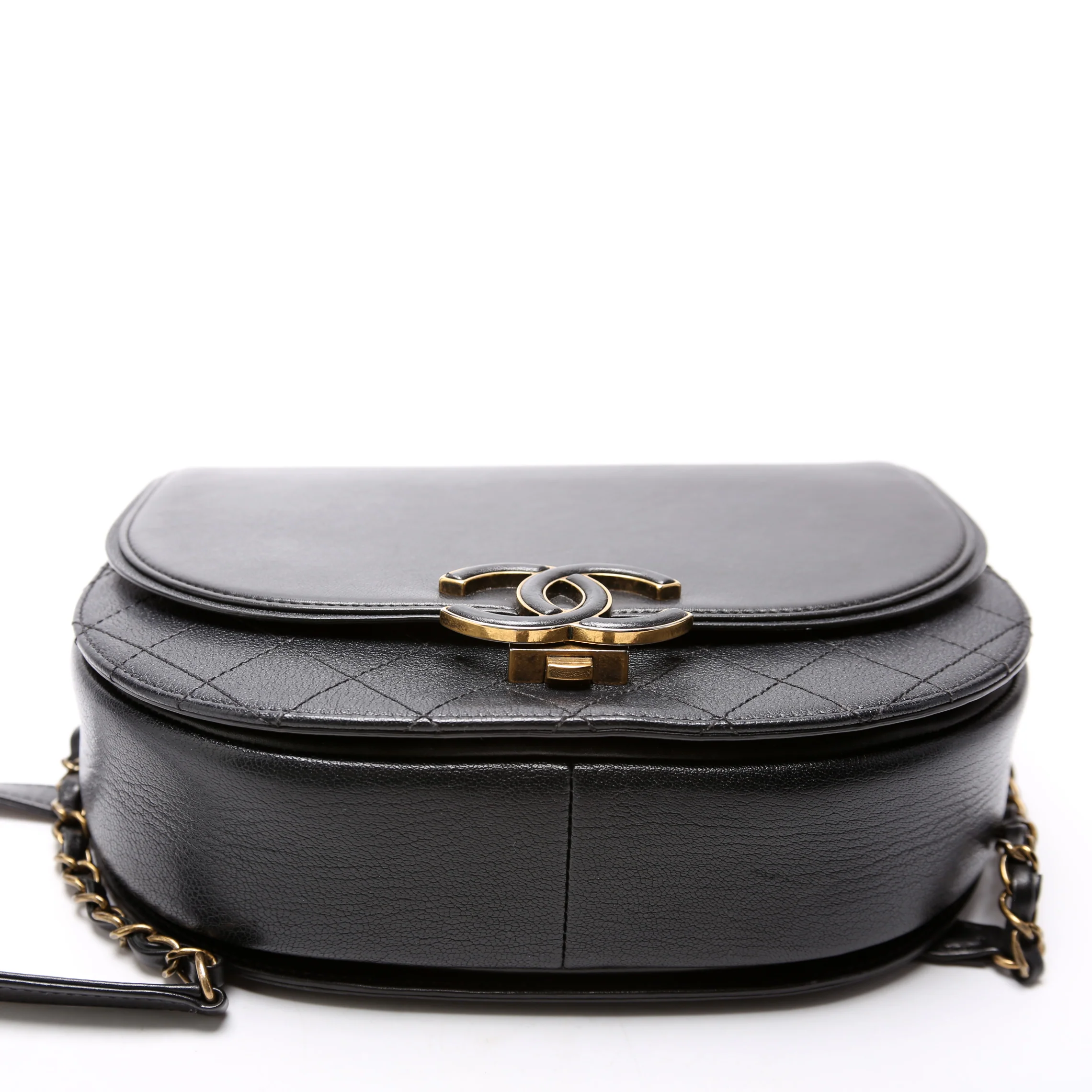 Coco Curve Messenger Small Goatskin/Calfskin 24M Black - Image 3