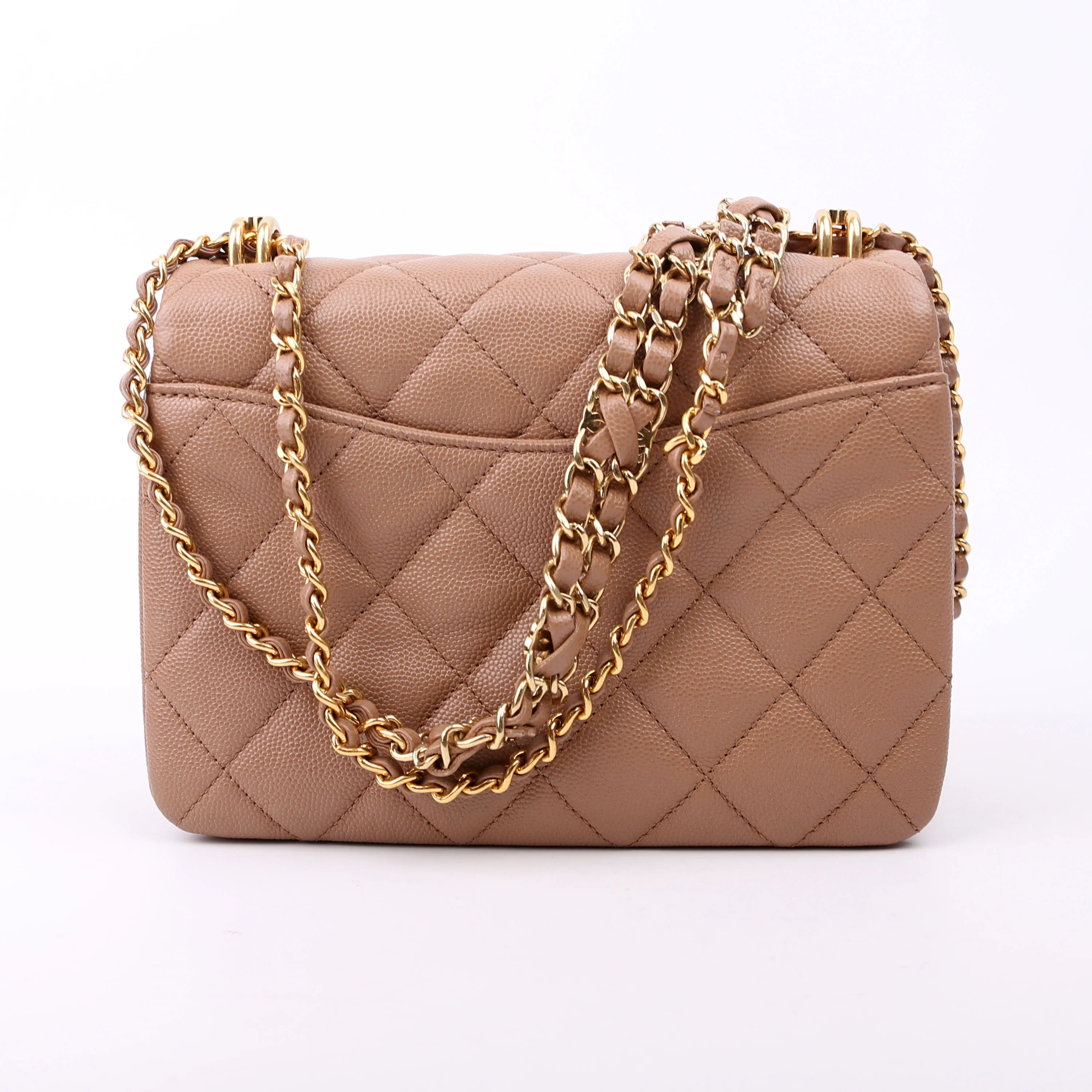 Coco First Flap Caviar RFID Beige - Image 2