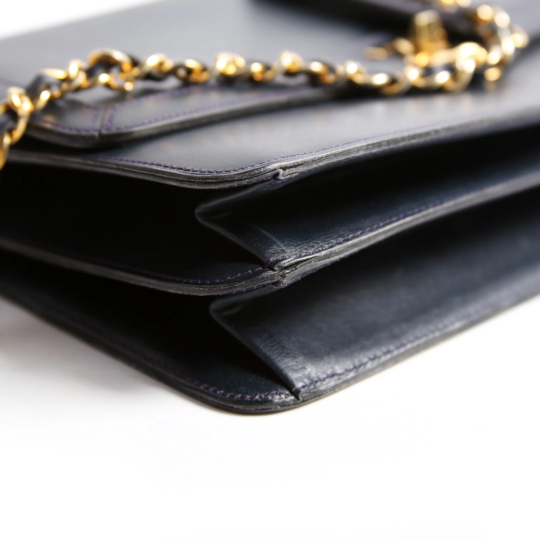 Coco Mark Flap Calfskin Vintage Navy - Image 6