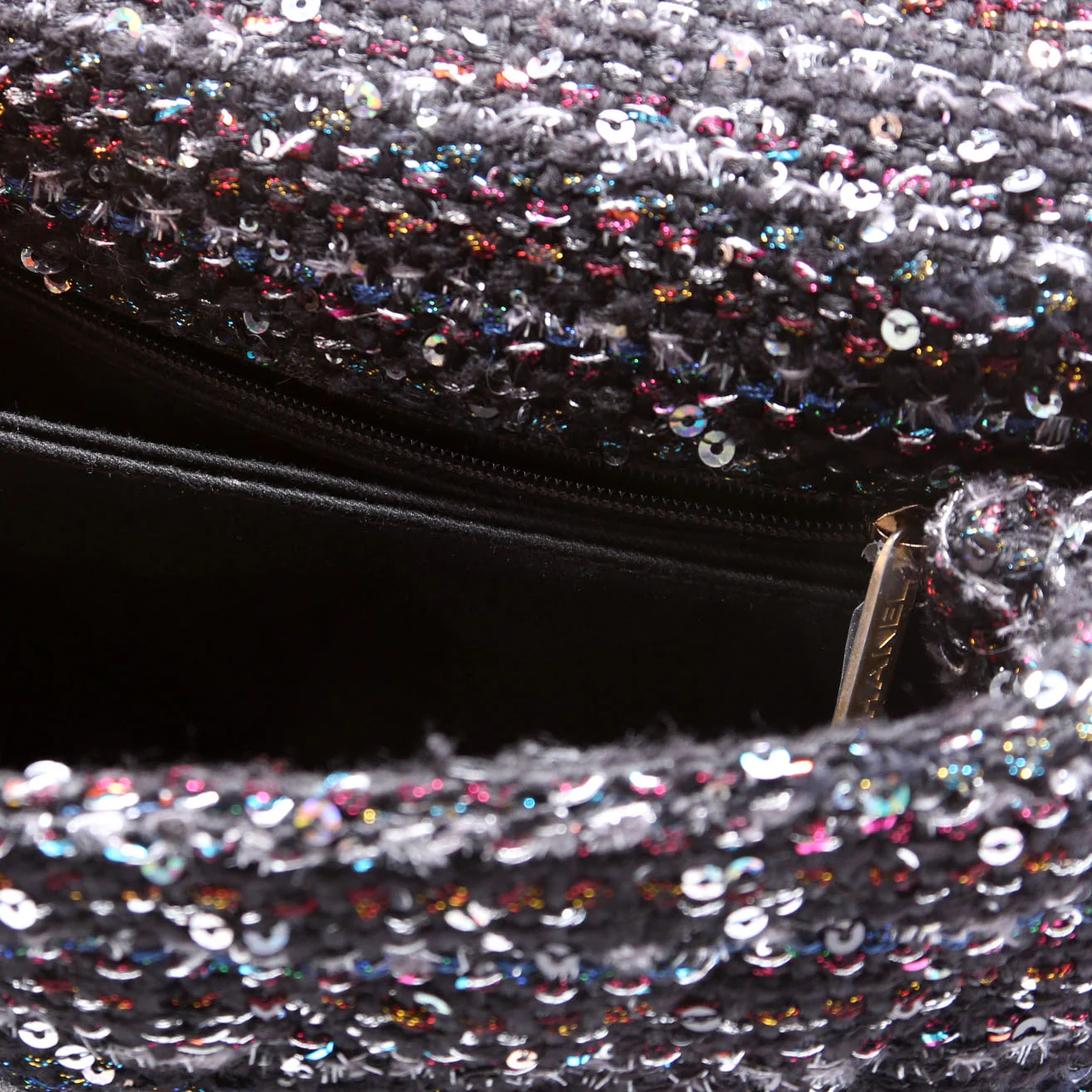 Coco Top Handle Extra Mini Tweed/Sequin 30M Black/Multicolor - Image 7