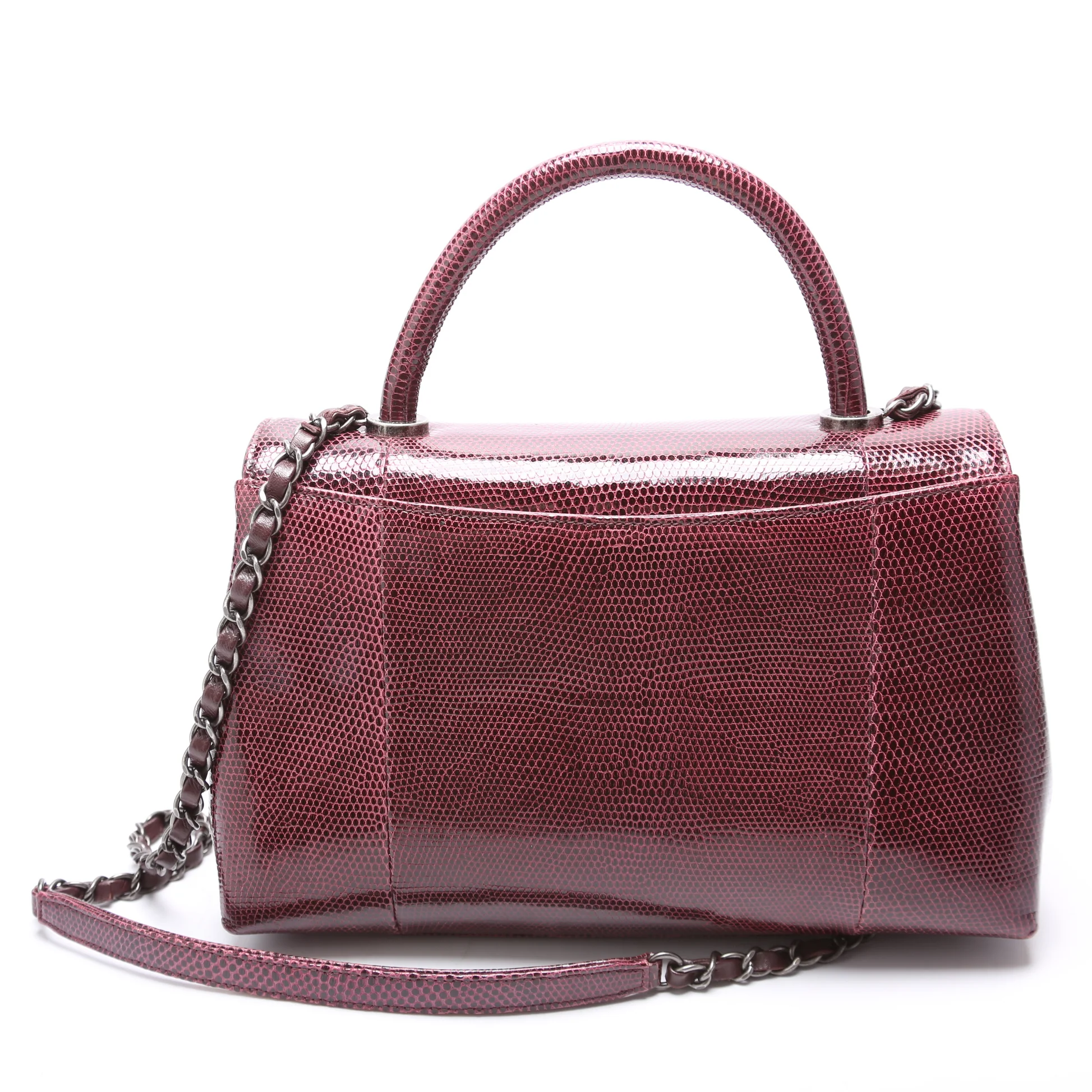 Coco Top Handle Small Lizard 21M Purple - Image 3