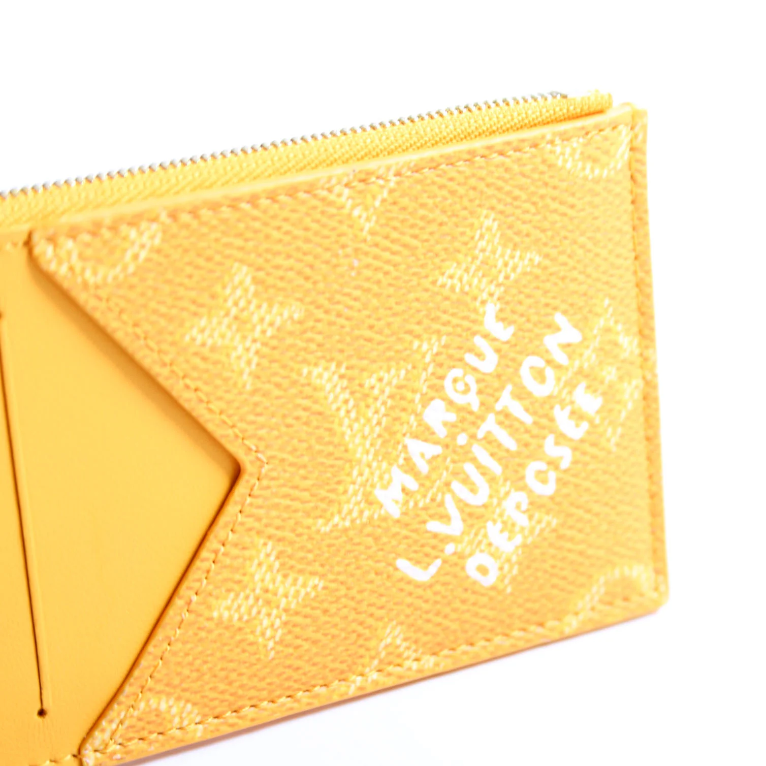 Coin Card Holder Heritage Monogram/Taiga Yellow - Image 10