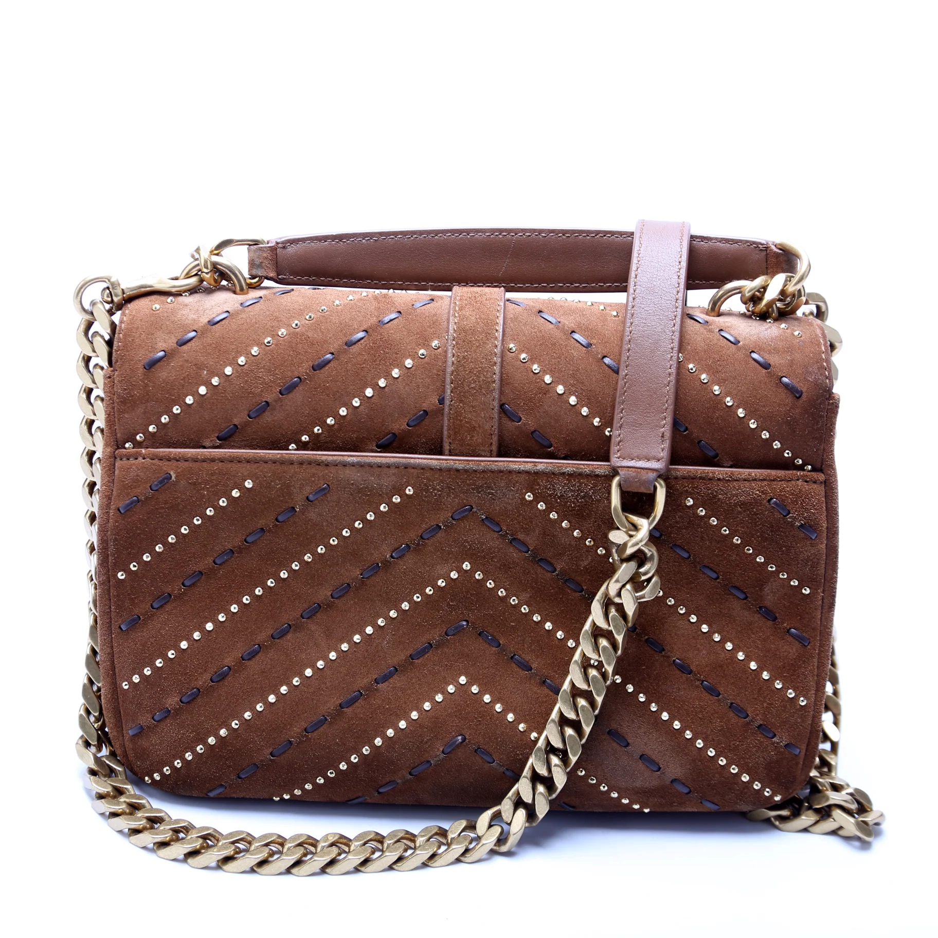 College Bag Medium Studded Suede 487213/428056/600279 - Image 3