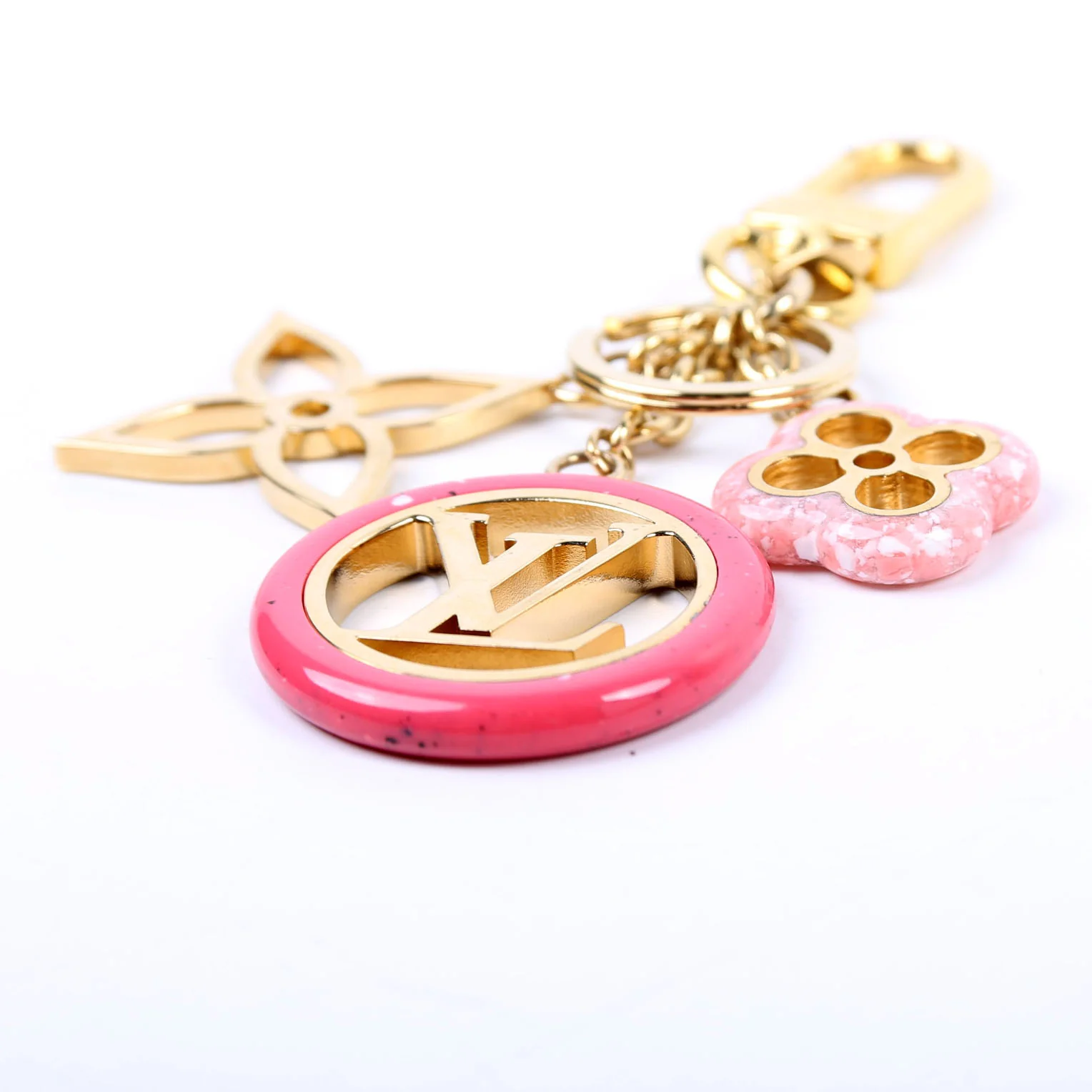 Colorine Bag Charm Gold/Pink - Image 2