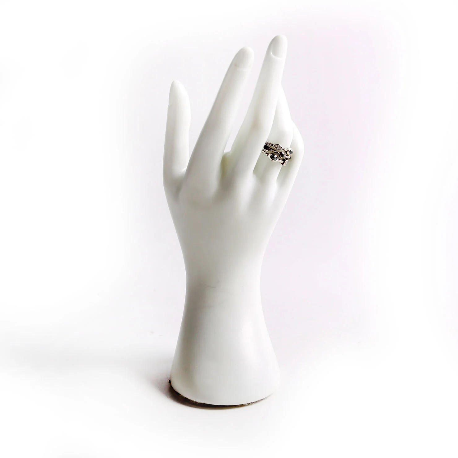 Confetti 3 Row Ring Size 7 925/Hematite/Diamond/Onyx - Image 5