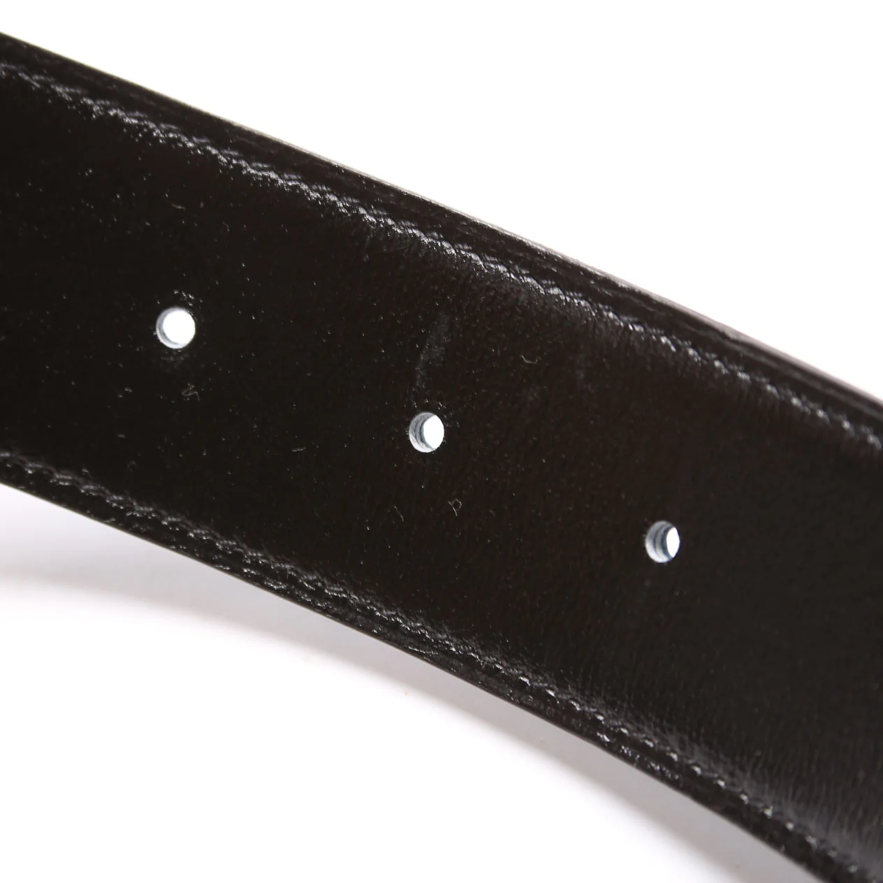 Constance H 40MM Reversible Leather Belt Size 100 Navy/Black - Image 6