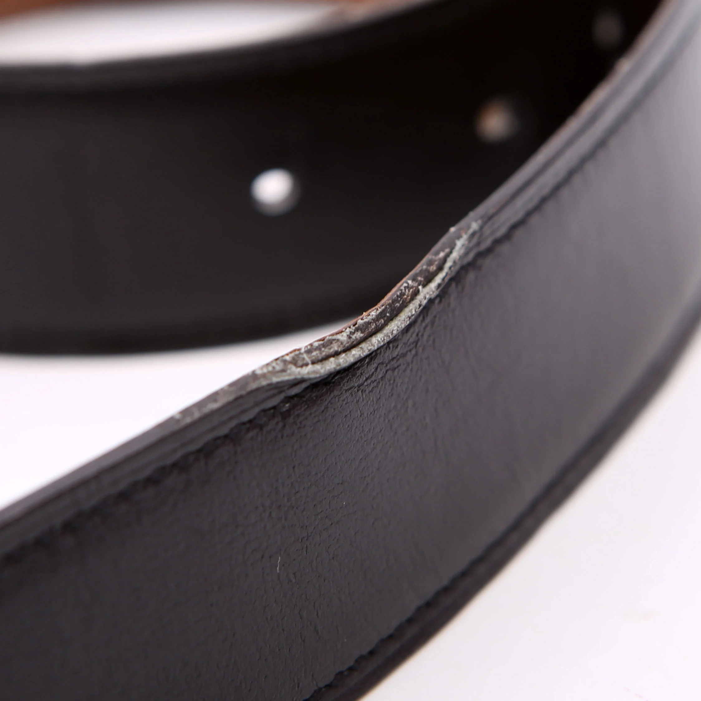 Constance H Reverse Leather Belt Size 85 - Image 8