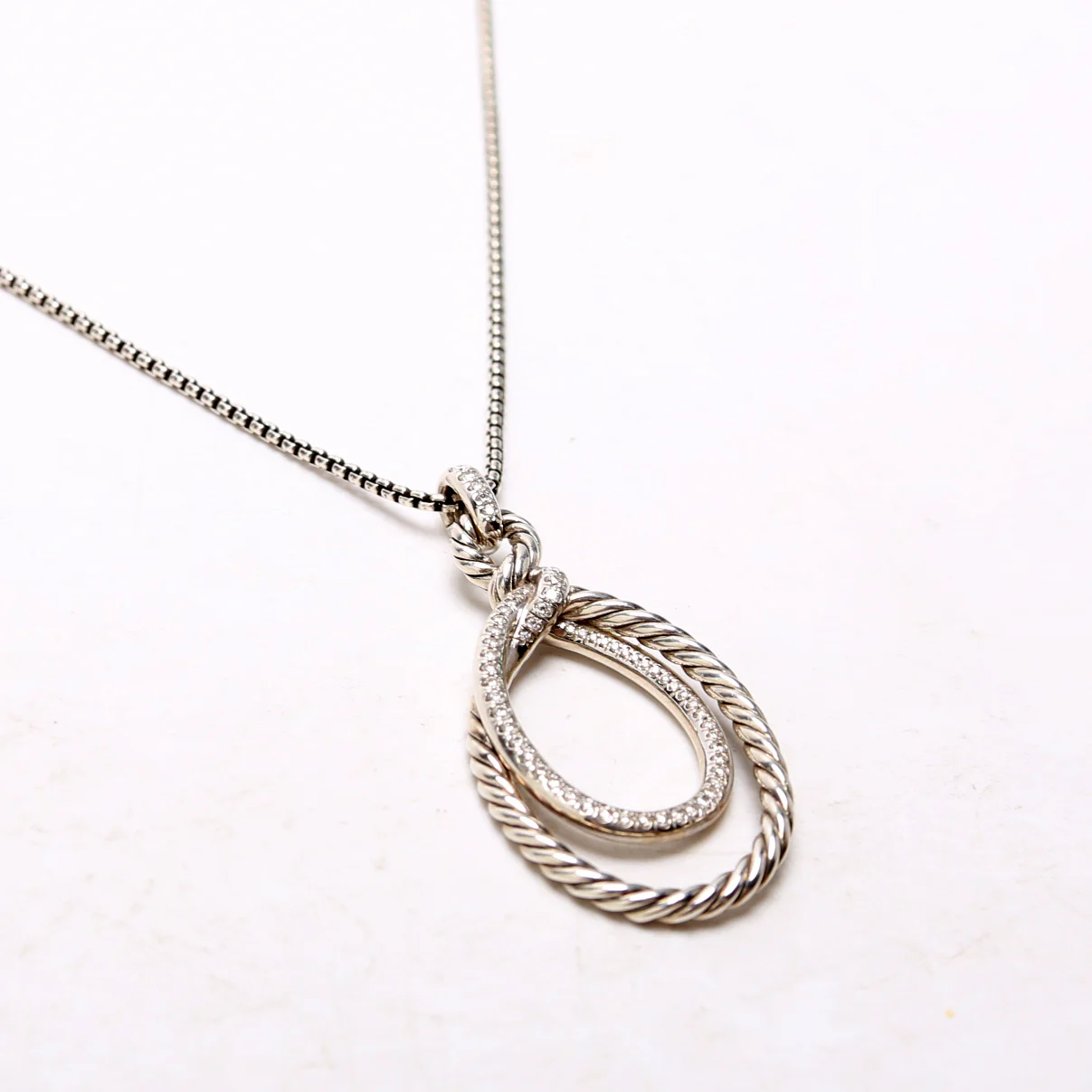 Continuance Drop Necklace 925/PAVE - Image 3