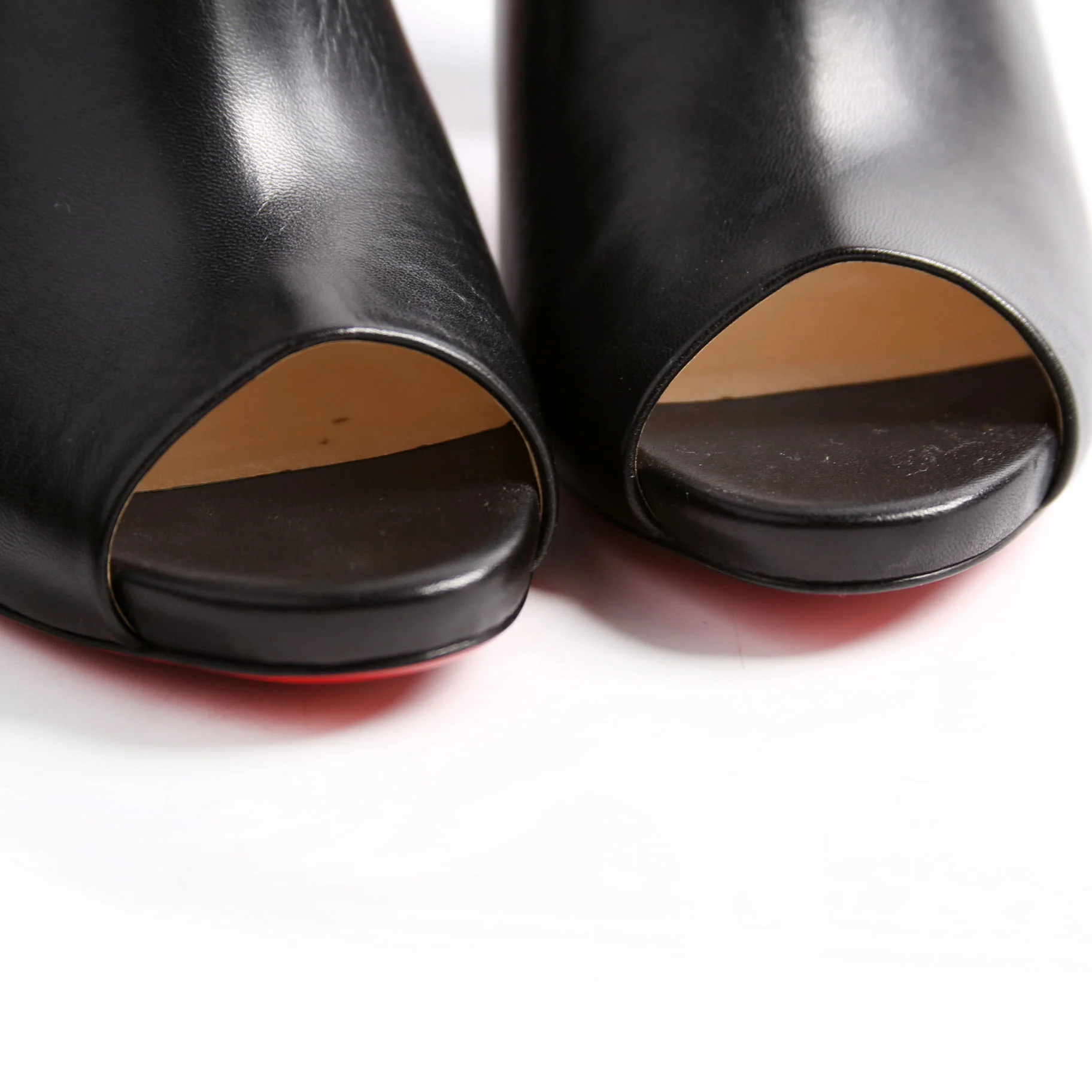 Corinthe 100 MM Peep Toe Mules Size 37.5 Black - Image 10