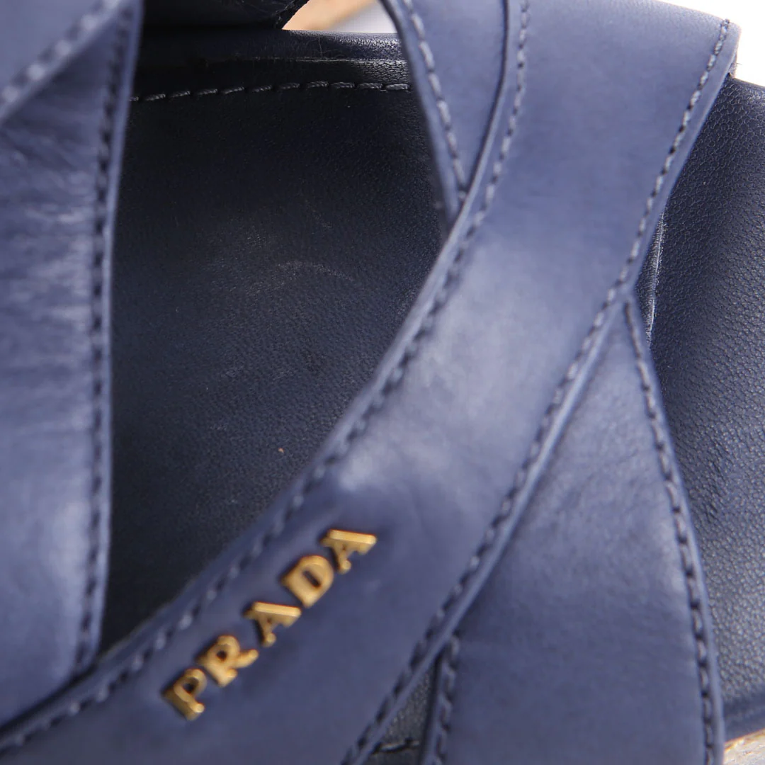 Cork Sandal Wedges Size 41 Navy - Image 7