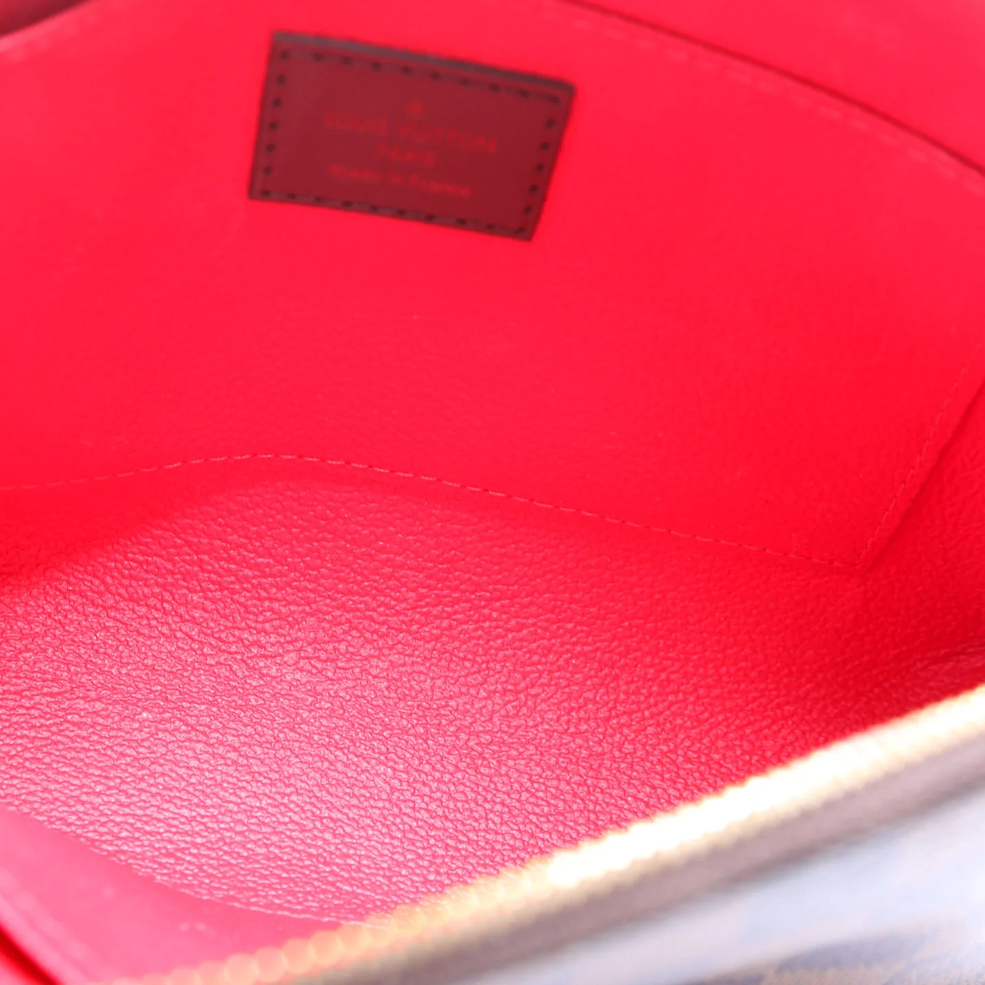 Cosmetic Pouch GM Damier Ebene Brown/Red - Image 8
