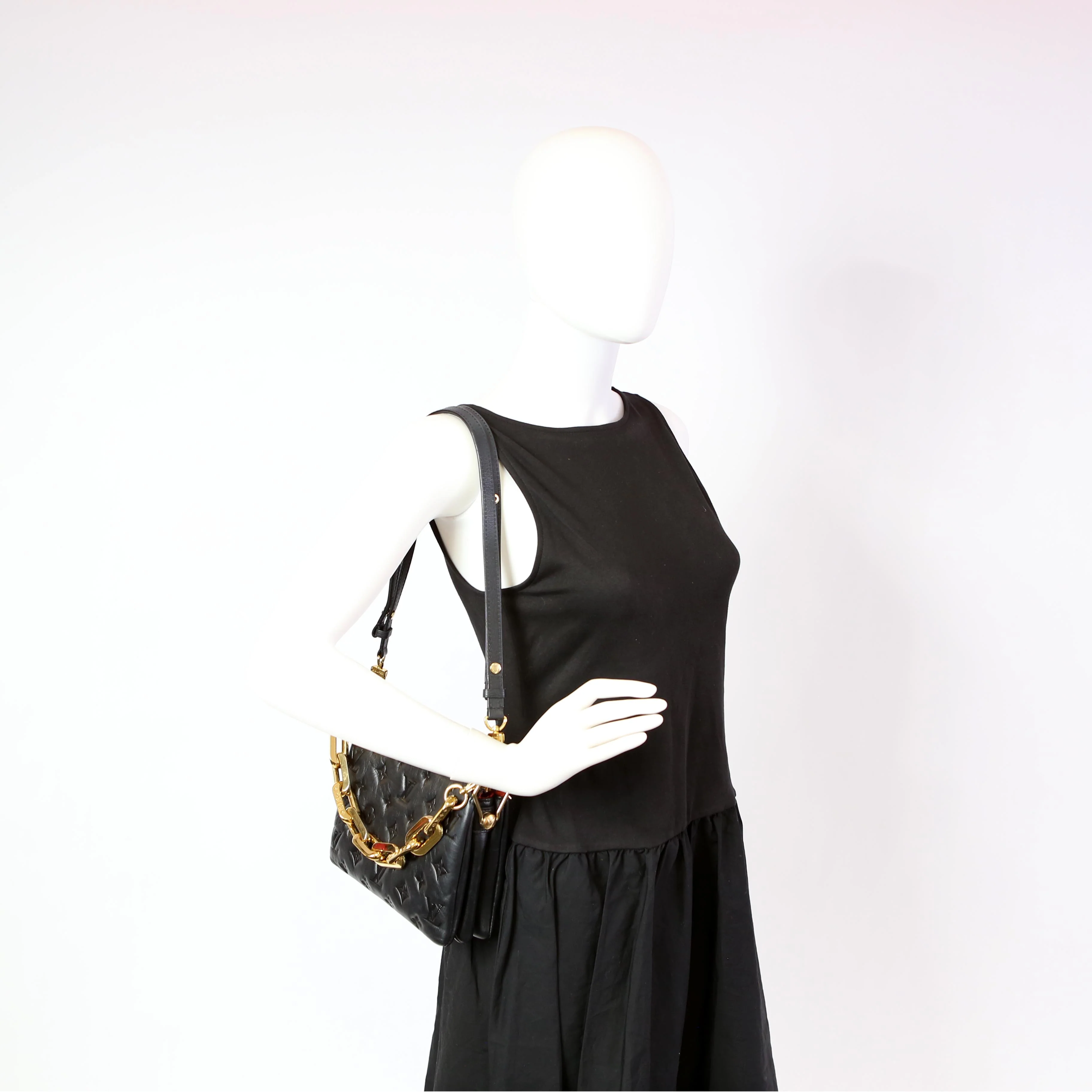 Cossin BB Lambskin Black/Gold - Image 11