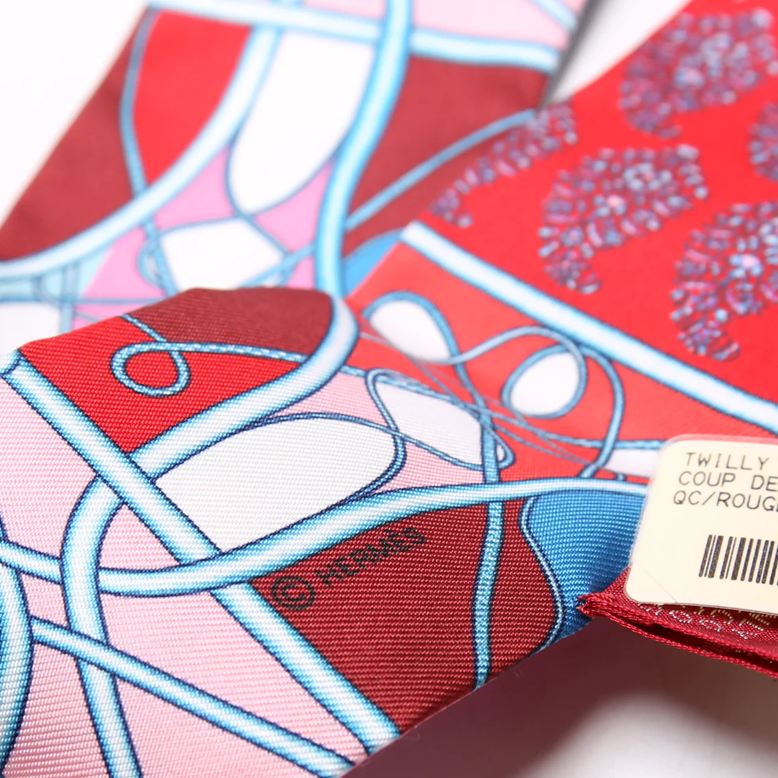 Coup De Fouet AU Bloc Silk Twilly Scarf Multicolor - Image 5
