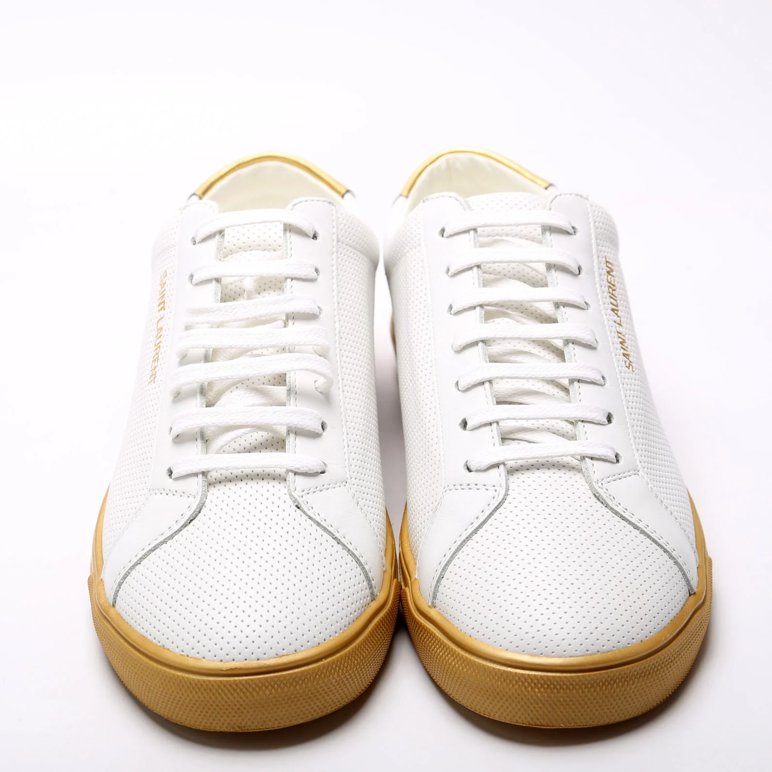 Court Classic Sneakers Size 40 White/Gold - Image 2
