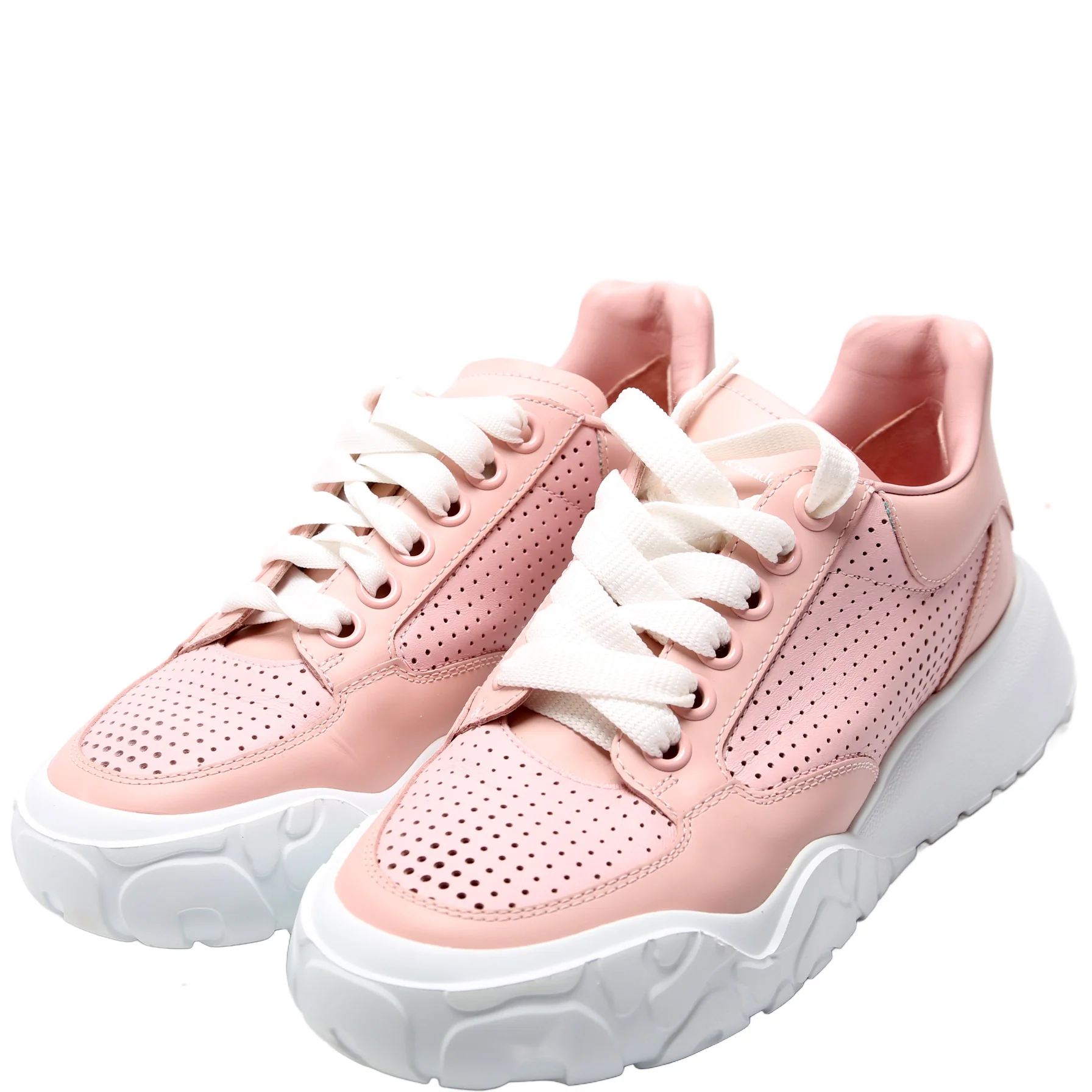 Court Trainers Perforated Leather Size 37.5