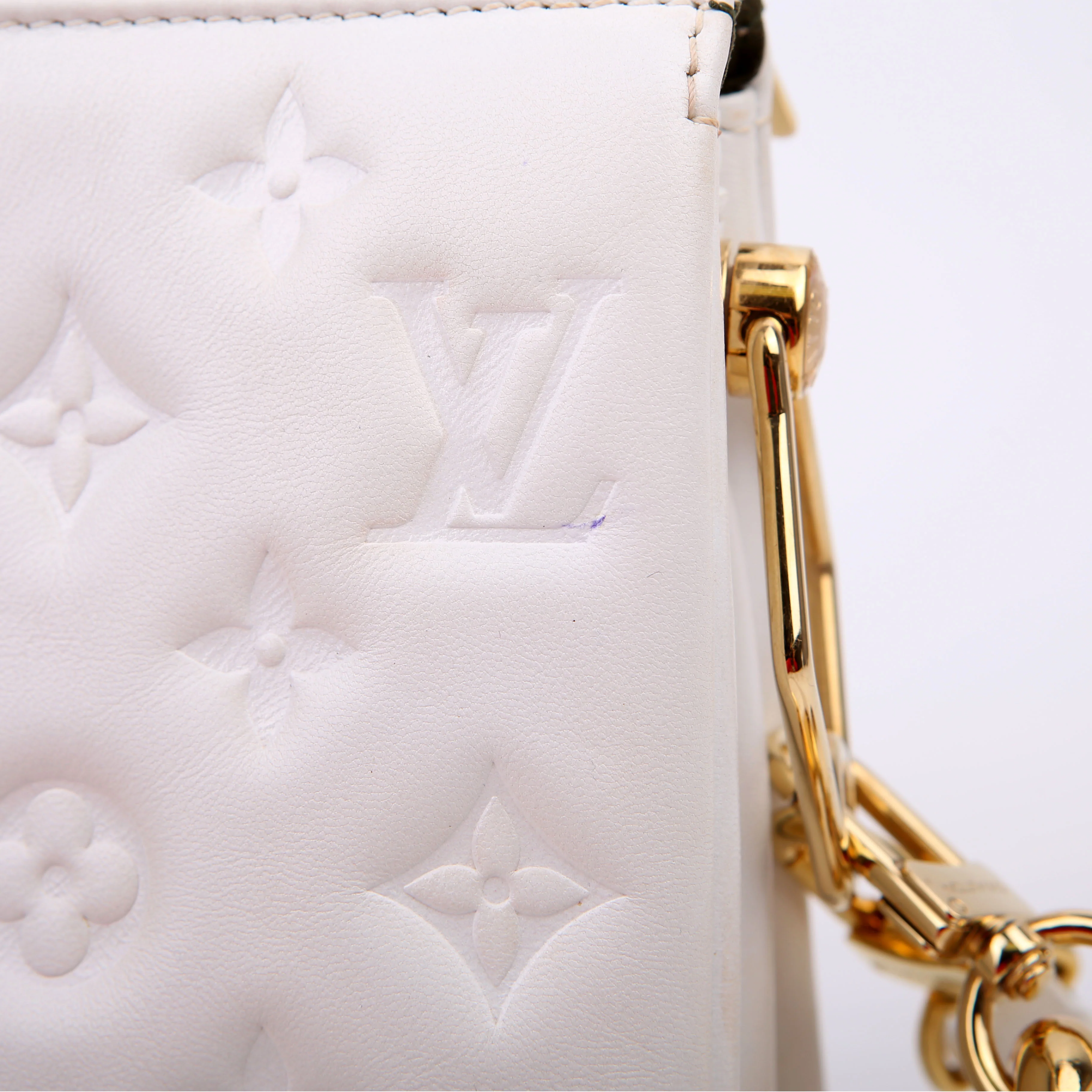 Coussin BB Lambskin New Version White - Image 7