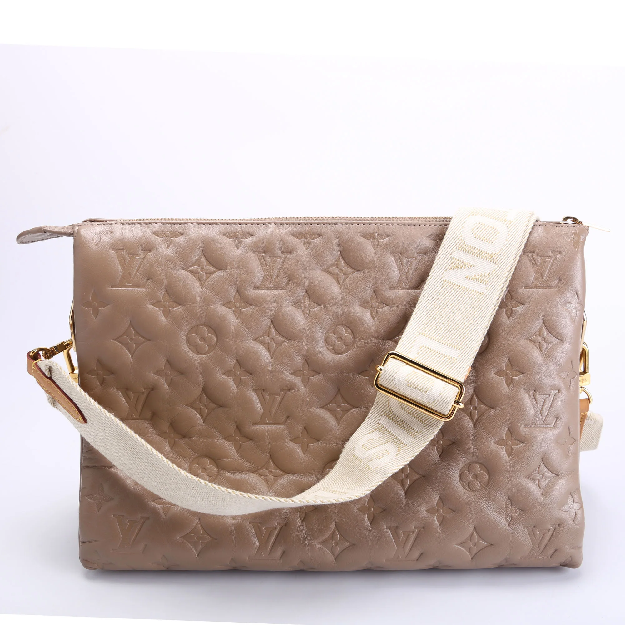 Coussin MM Lambksin Taupe - Image 3