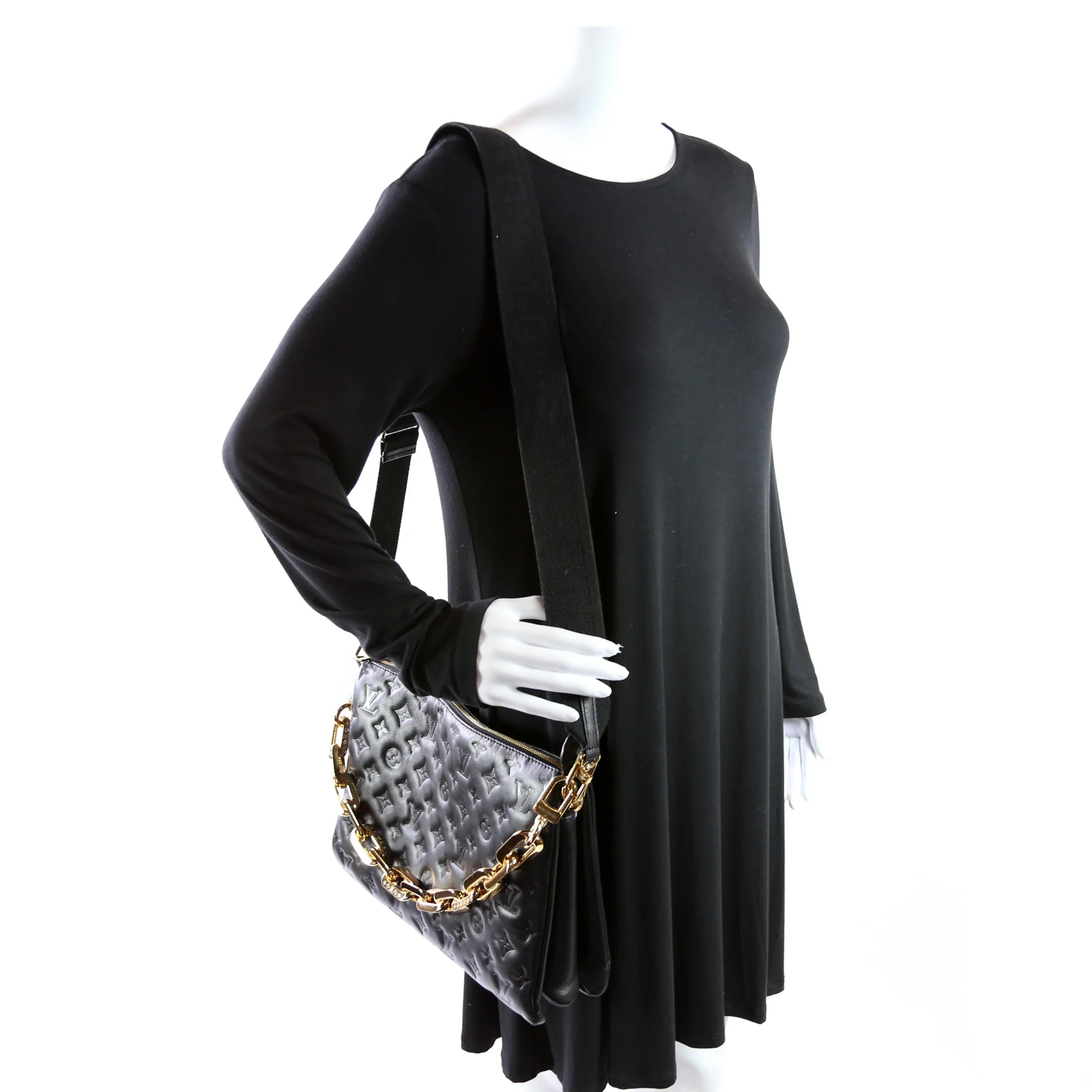 Coussin MM Lambskin Black - Image 10