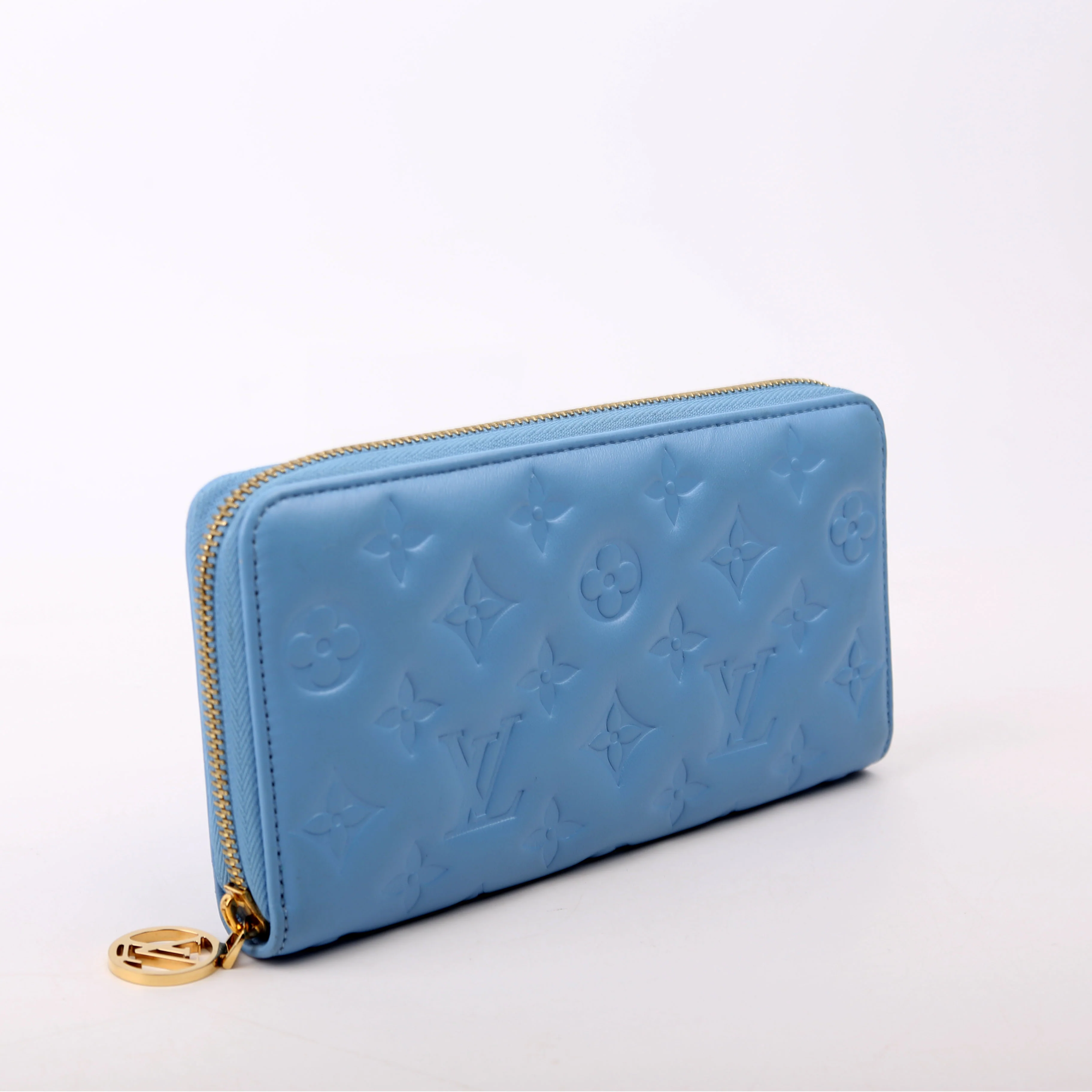 Coussin Zippy Wallet Lambskin Blue - Image 2