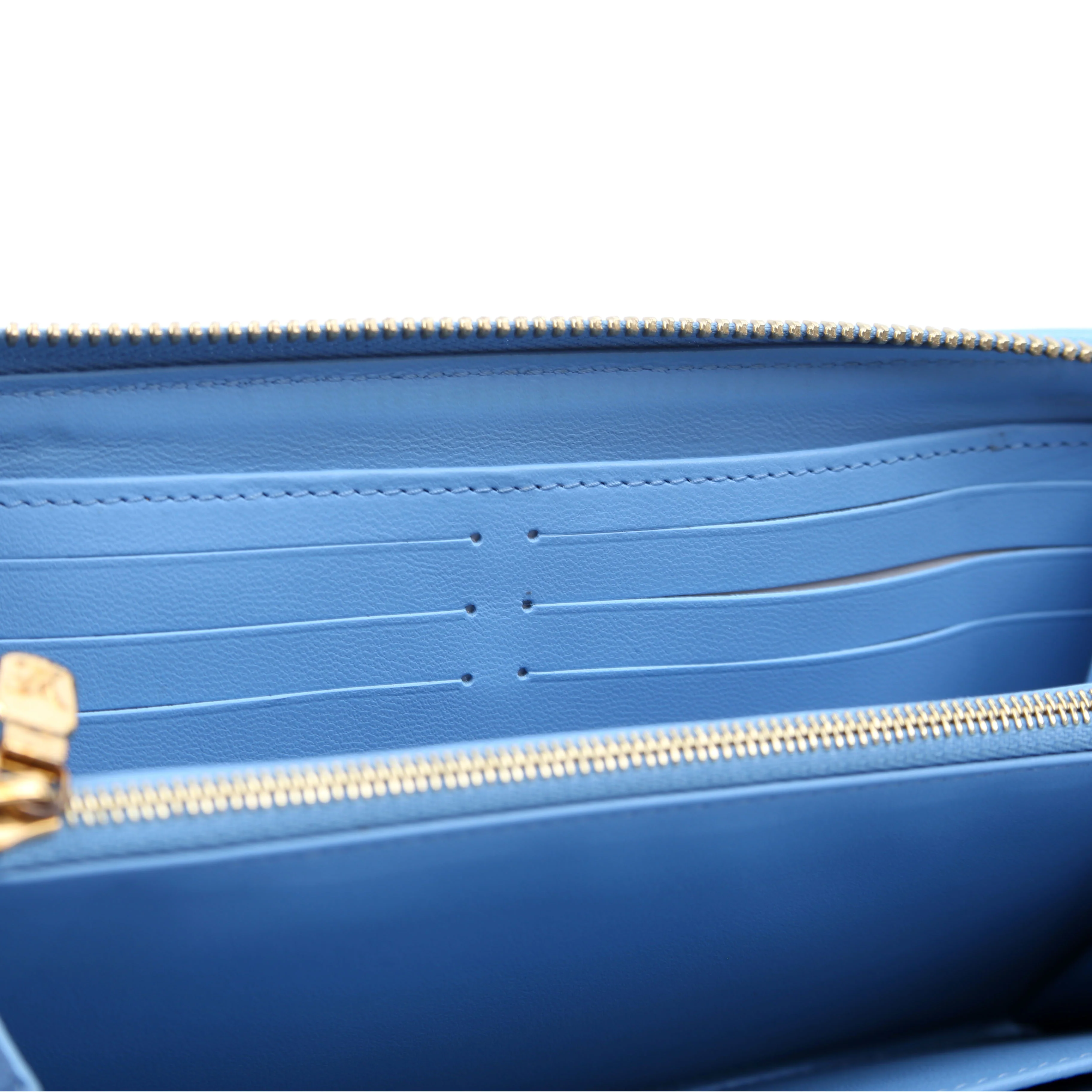 Coussin Zippy Wallet Lambskin Blue - Image 8