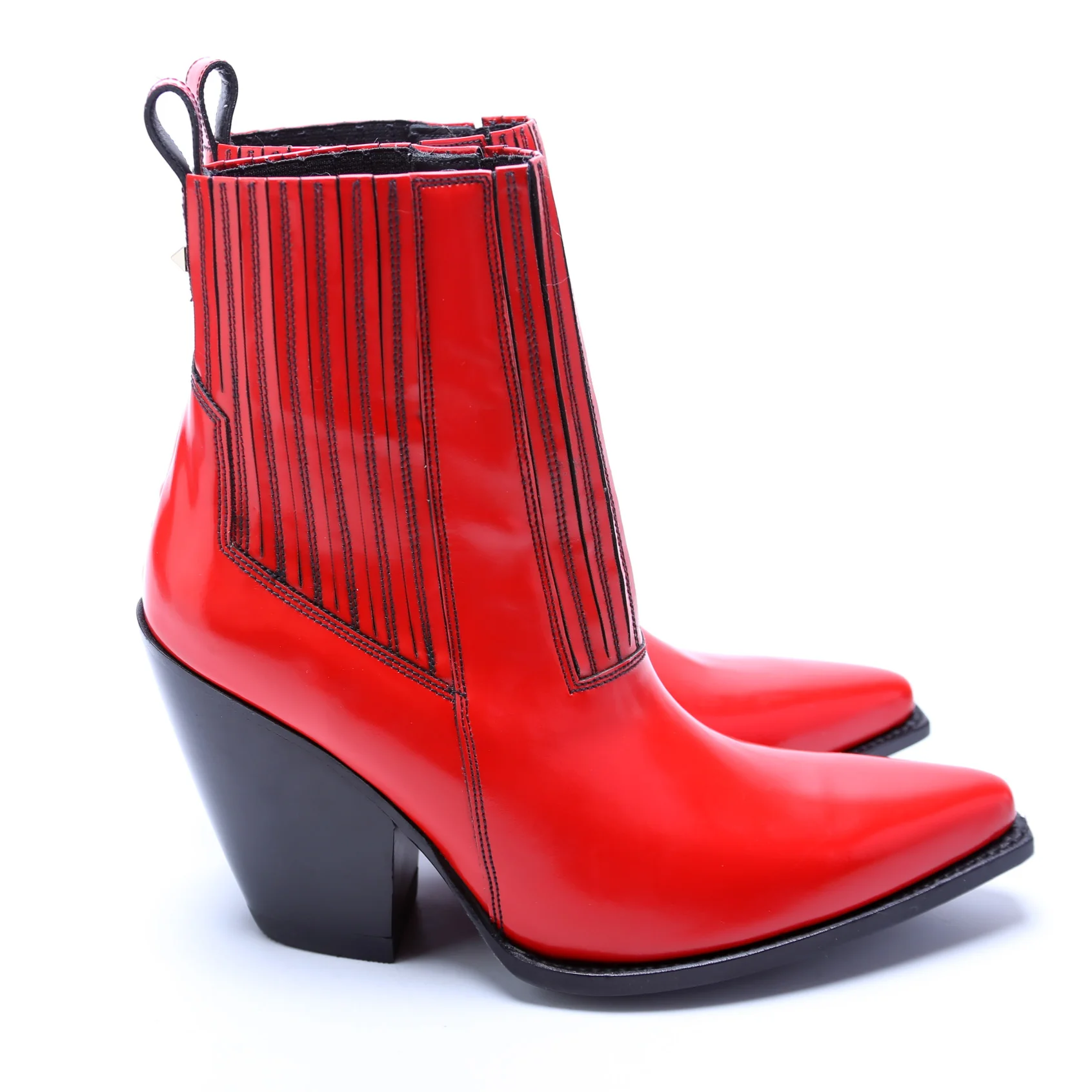 Cowboy Ankle Boots Size 40 - Image 3