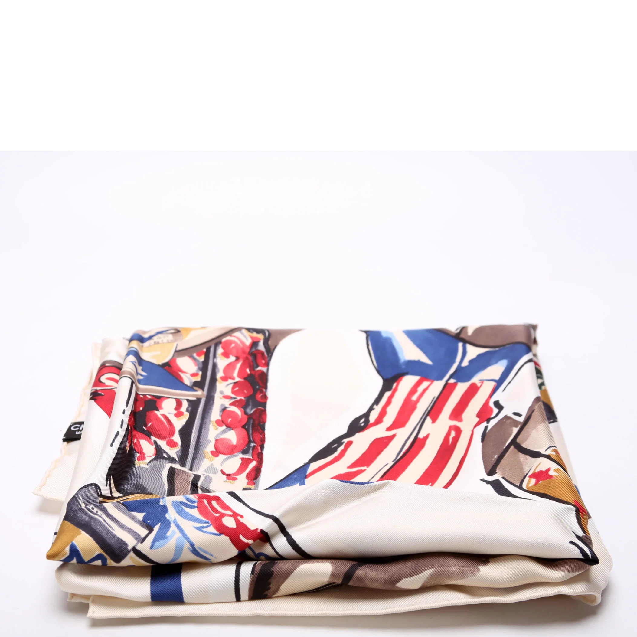 Cowboy Boot Print Silk Scark - Image 2