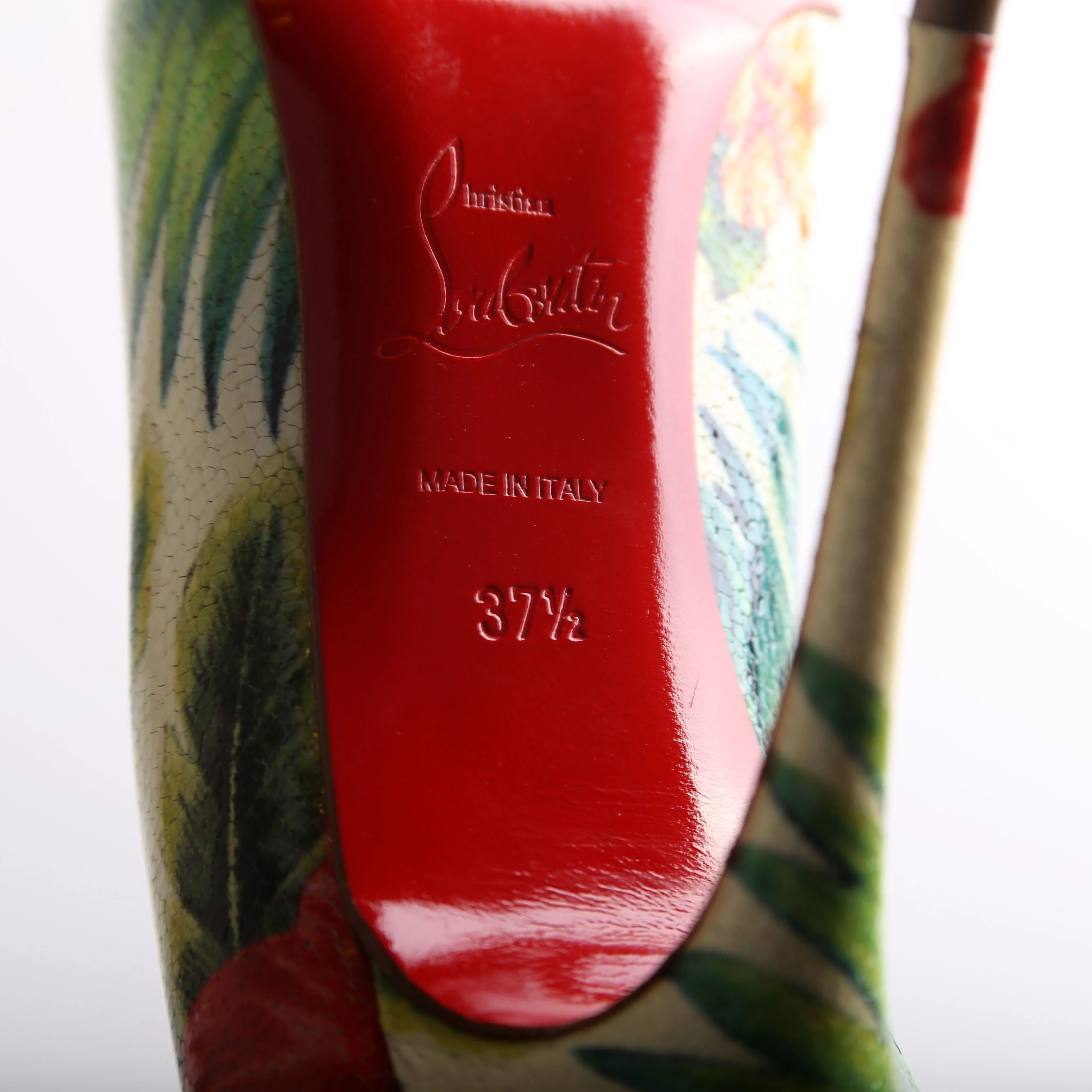 Crackled Hawaiian Pigalle Follies 100 Size 37.5 - Image 6
