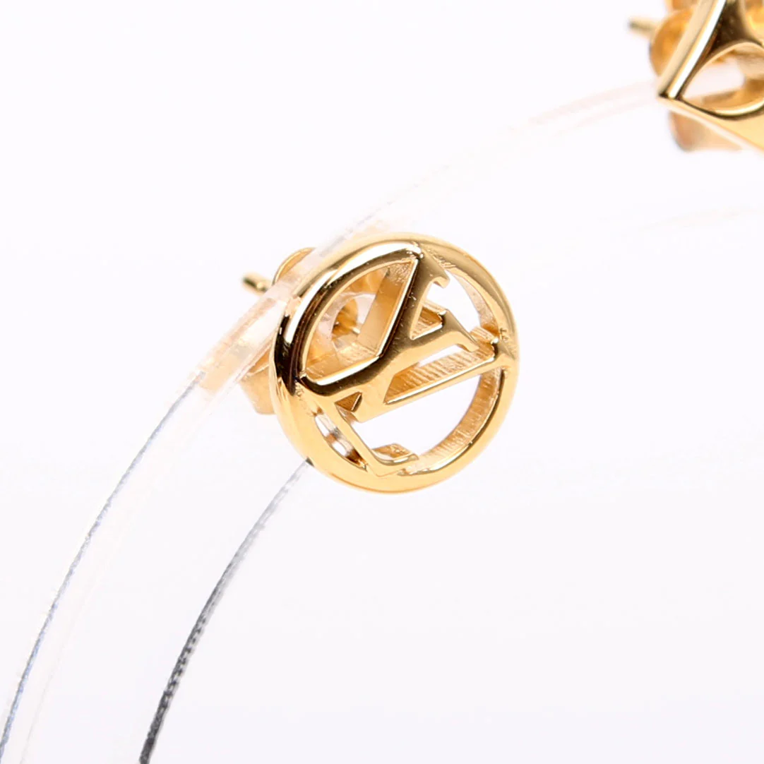Crazy In Lock Earrings Gold - Image 2