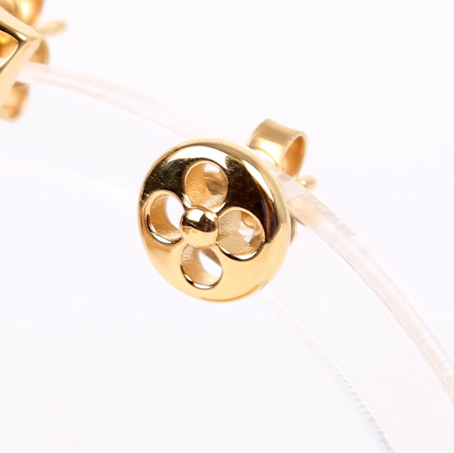 Crazy In Lock Earrings Gold - Image 4
