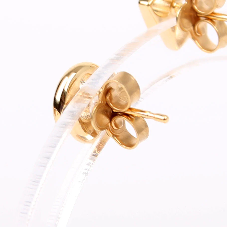 Crazy In Lock Earrings Gold - Image 5