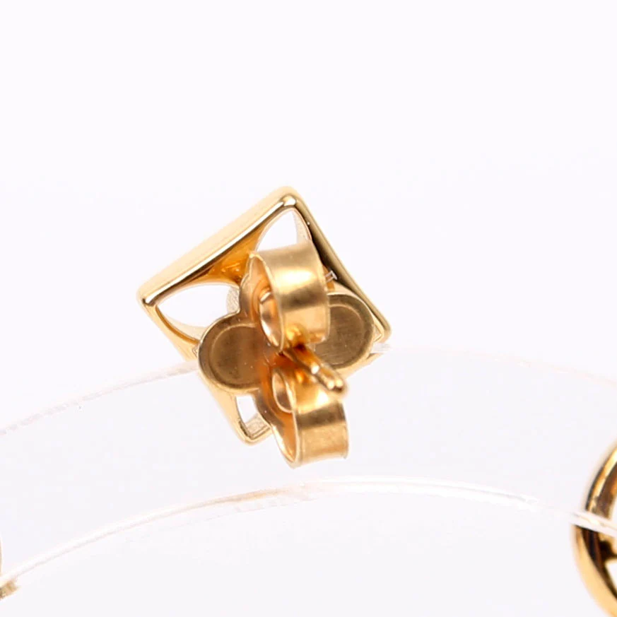 Crazy In Lock Earrings Gold - Image 6