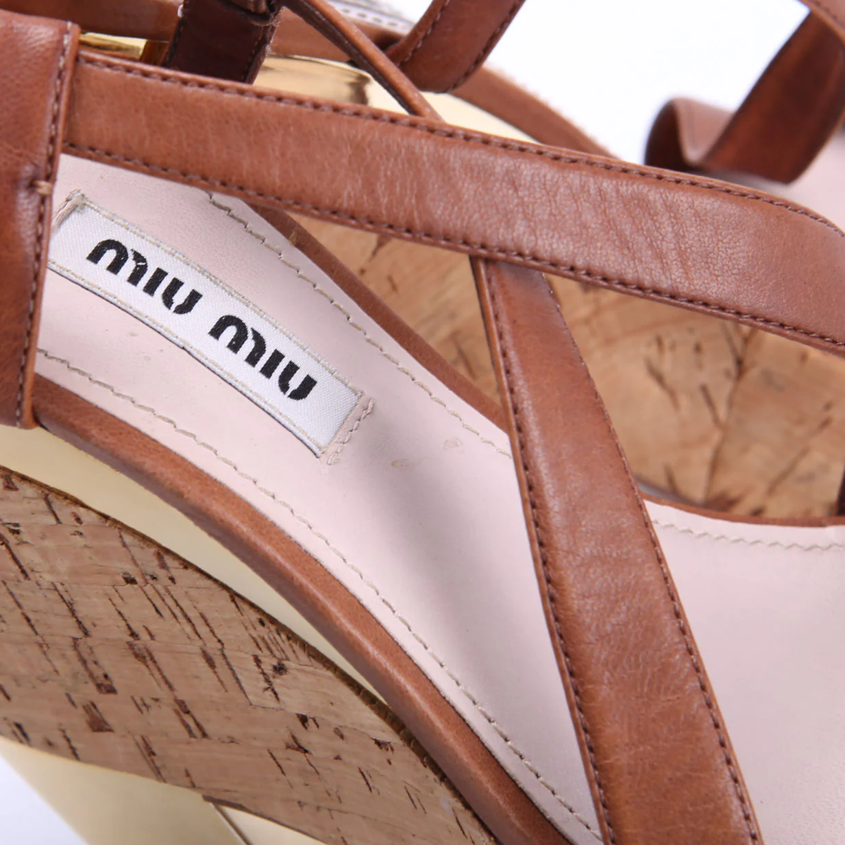 Crisscross Cork Wedges Size 37.5 - Image 6