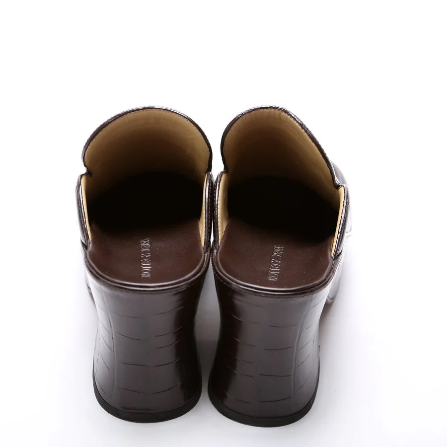 Croc Embossed Clog Mules Size 37 - Image 4
