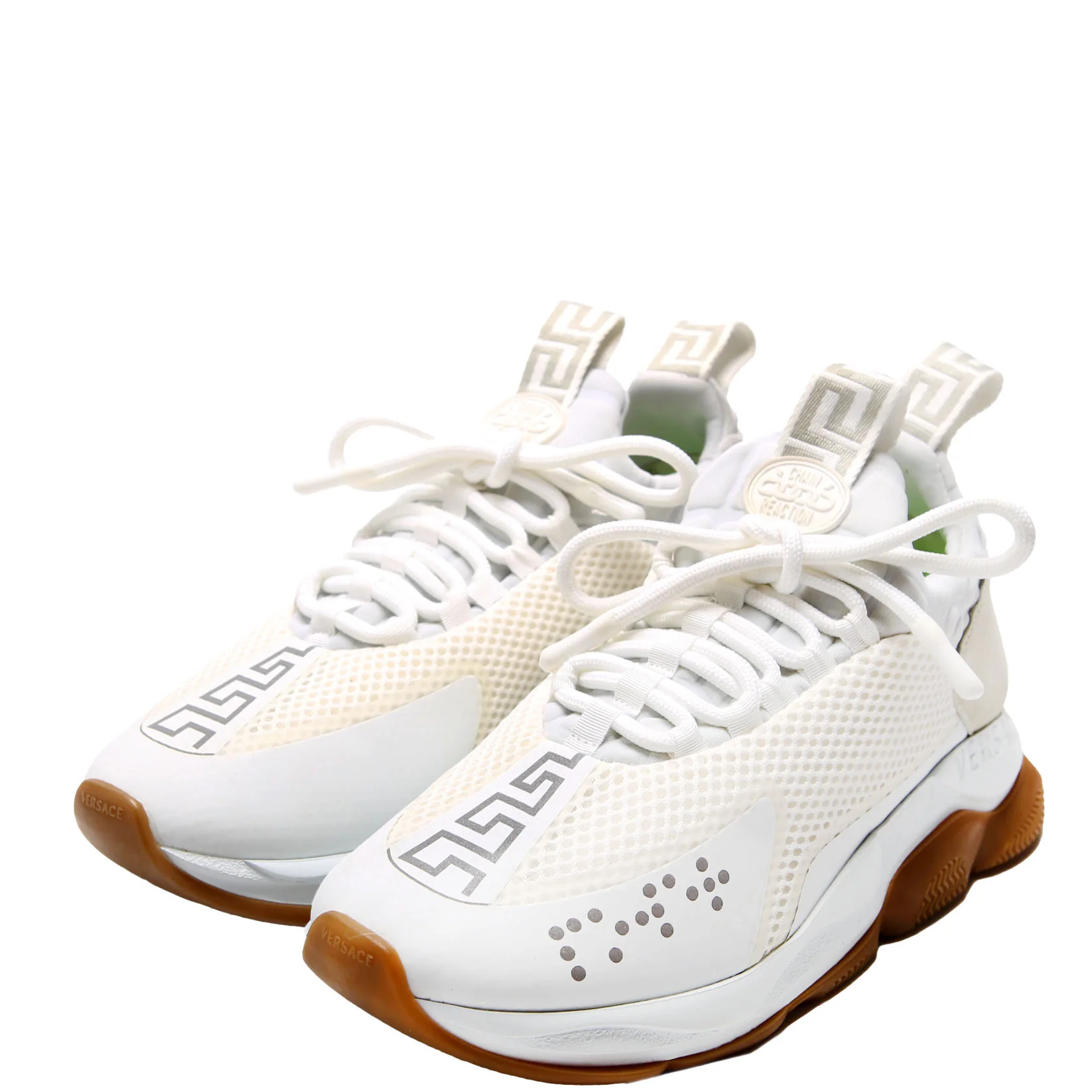 Cross Chainer Sneakers Size 39 White/Beige