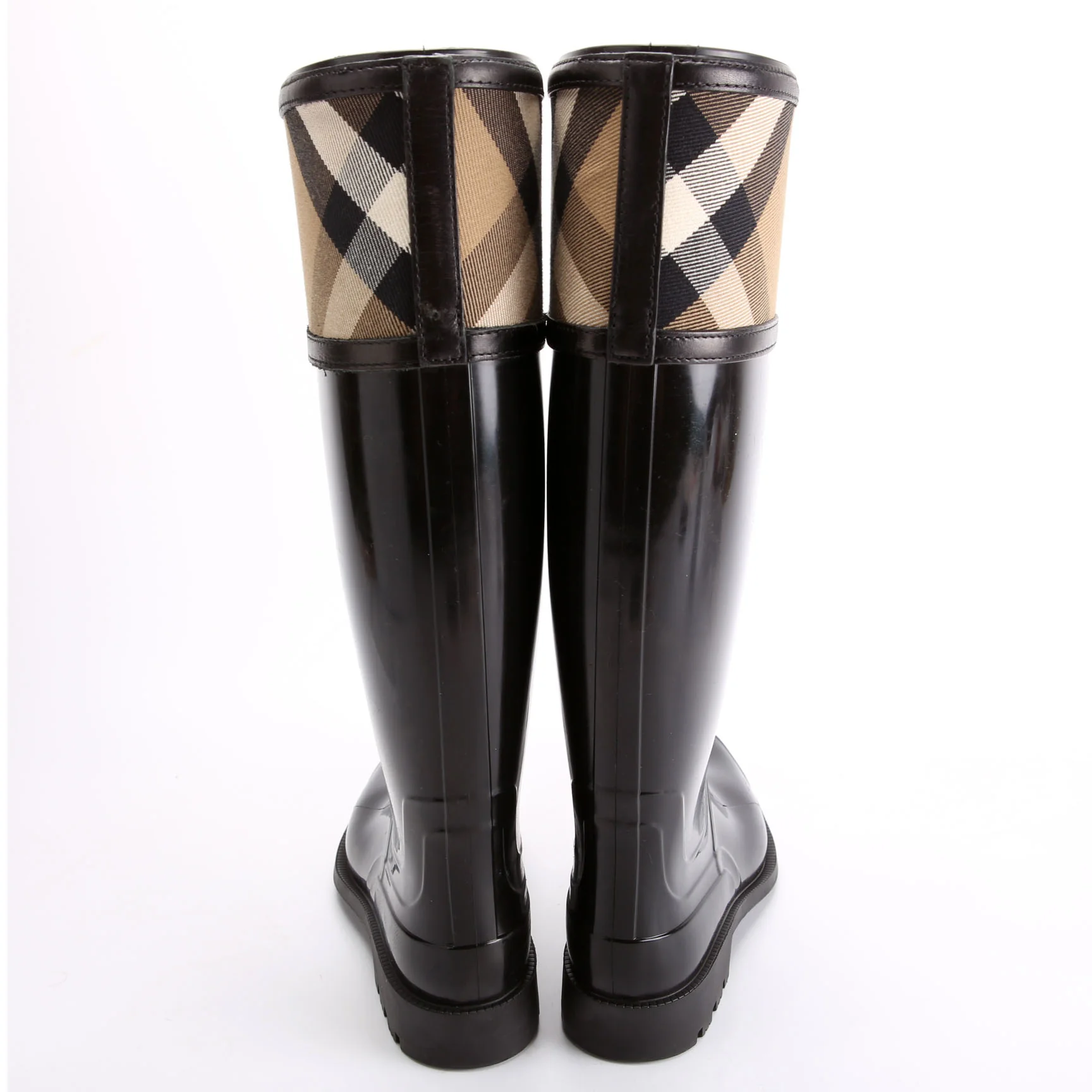 Crosshill Housecheck Rain Boots Size 37 Black - Image 4