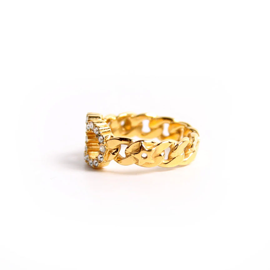 Crystal CD Band Ring Size 6.5 - Image 2