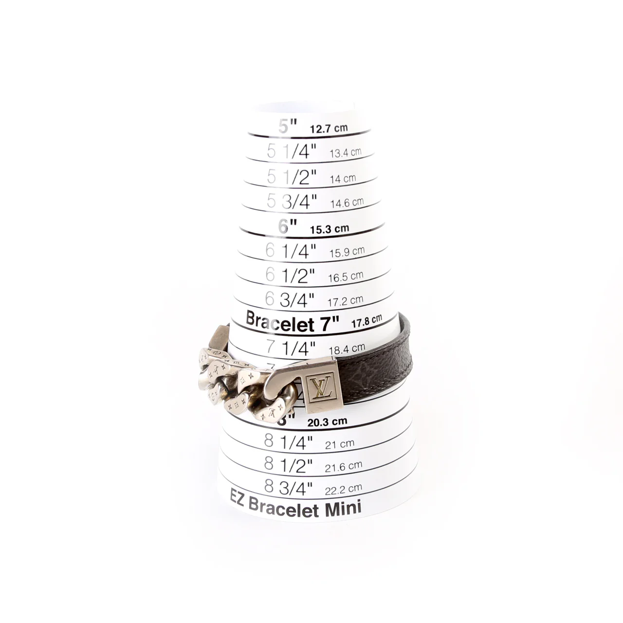 Cuban Link Monogram Chain Bracelet - Image 6