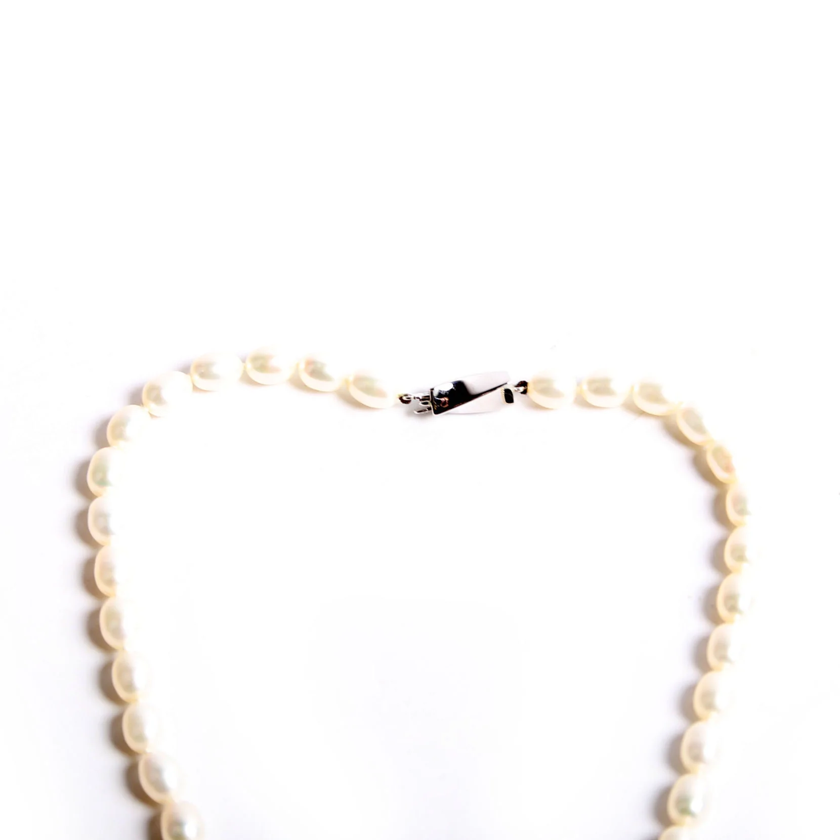 Cultured Pearl Necklace 925 - Image 3