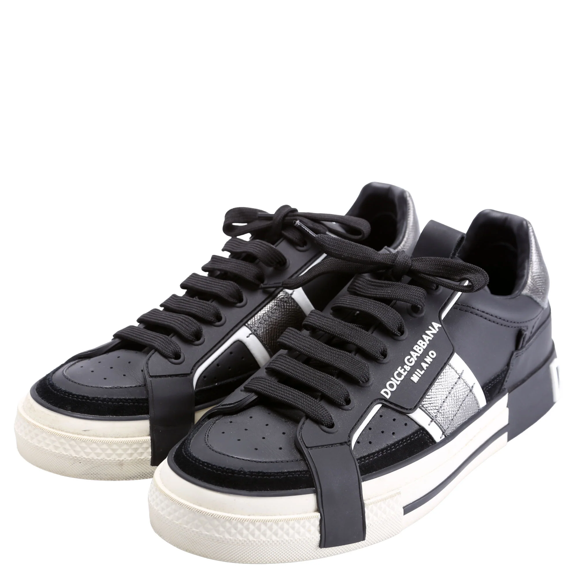 Custom 2.0 Leather Sneakers Size 40.5 Black