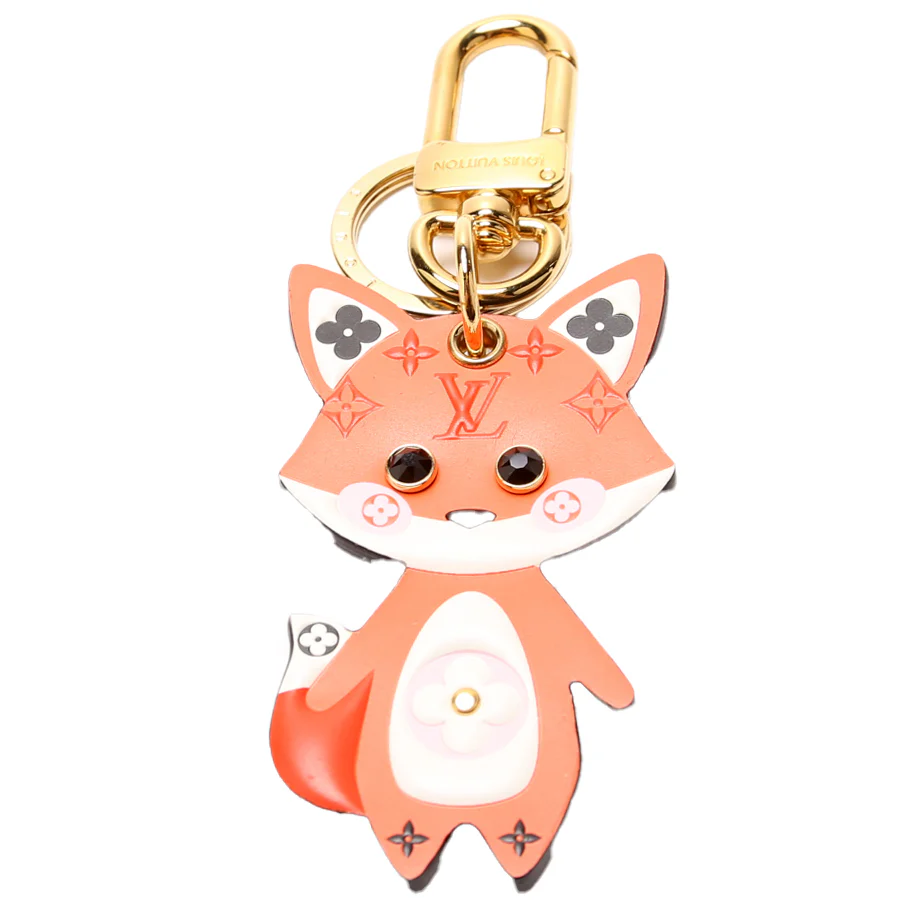 Cute Fox Monogram Key Charm